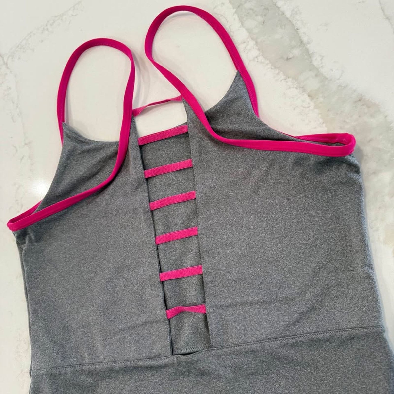 Fabletics Fabletics Peplum Athletic TankTop Lattice Strappy Womens L Size L / US 10 / IT 46 - 4 Thumbnail