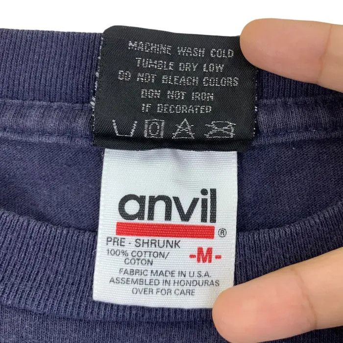 Anvil Vintage 90’ M-69 ONENESS JAPAN Natural Indigo Tee Shirt Size US M / EU 48-50 / 2 - 7 Thumbnail