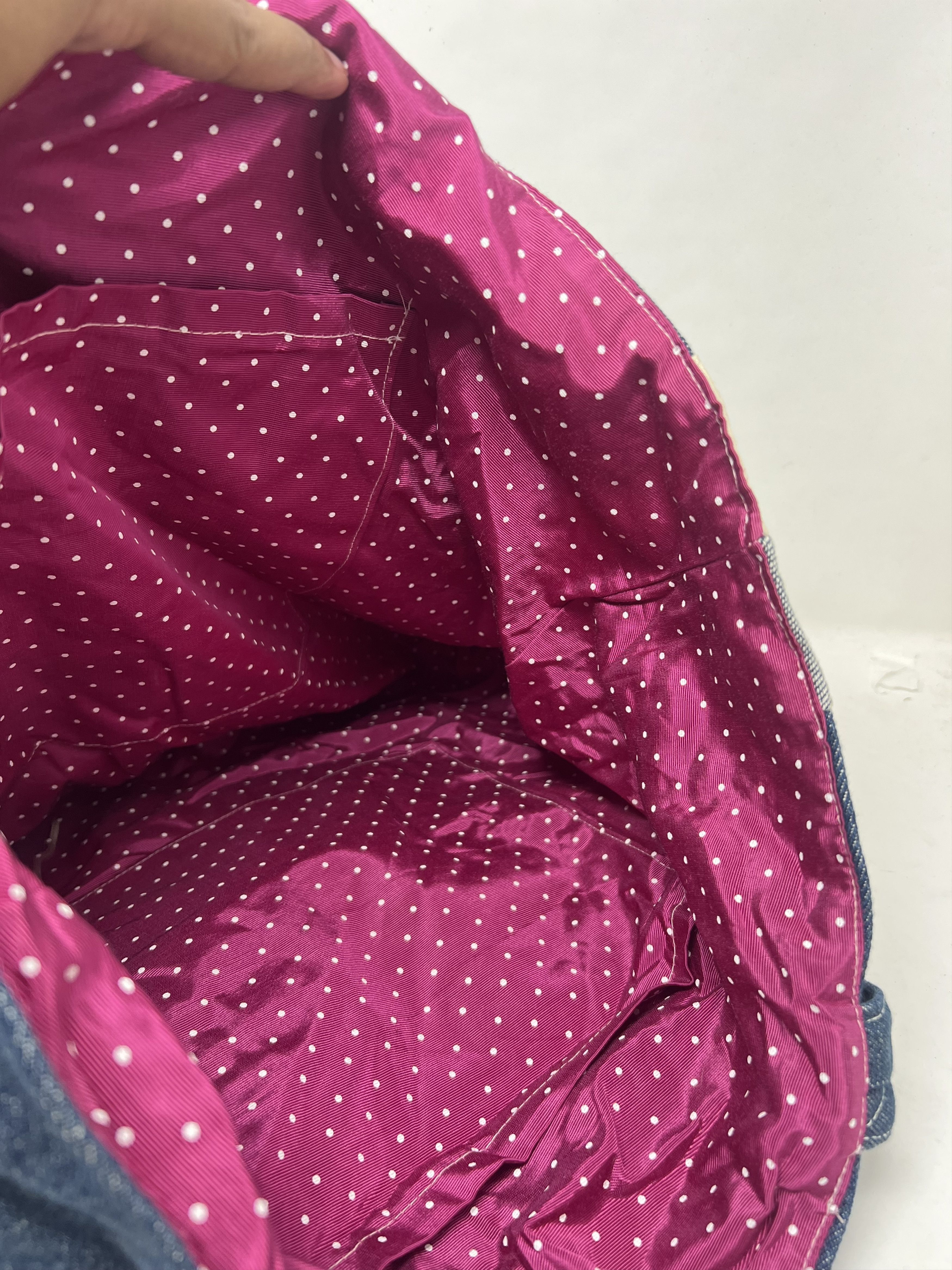 20471120 Patchwork Sashiko Archive Custom Denim Tote Bag Size ONE SIZE - 11 Thumbnail