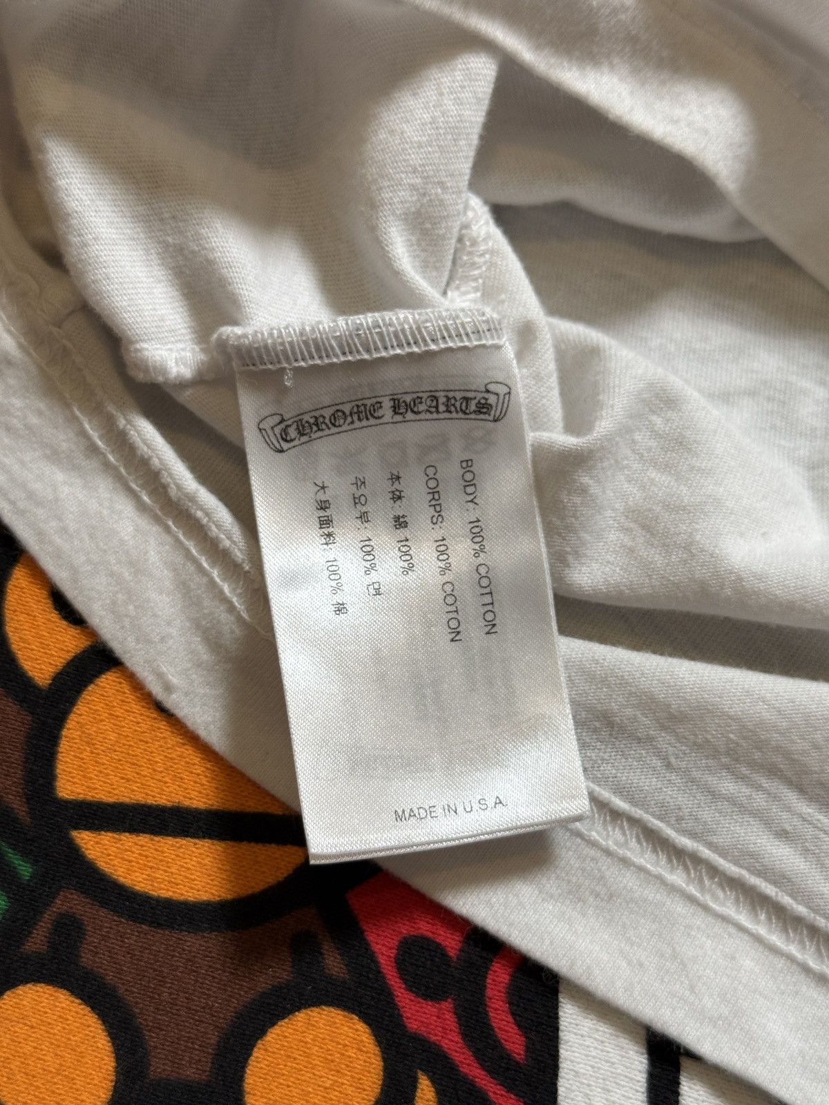 Chrome Hearts Chrome Hearts White Charge Up Long Sleeve Tee Size US S / EU 44-46 / 1 - 8 Thumbnail