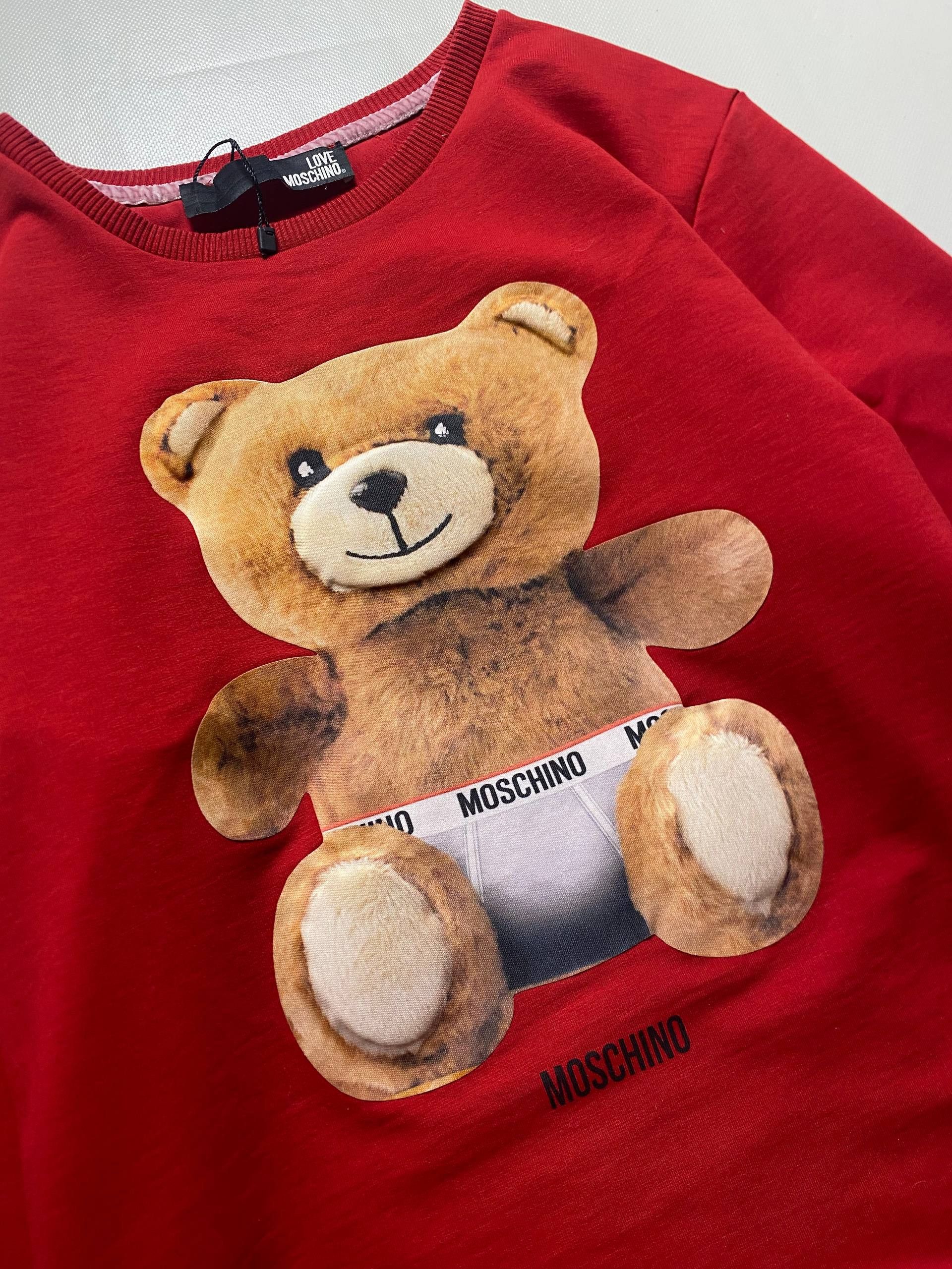 Moschino Moschino Bear Big Logo Sweatshirts Size S / US 4 / IT 40 - 2 Thumbnail