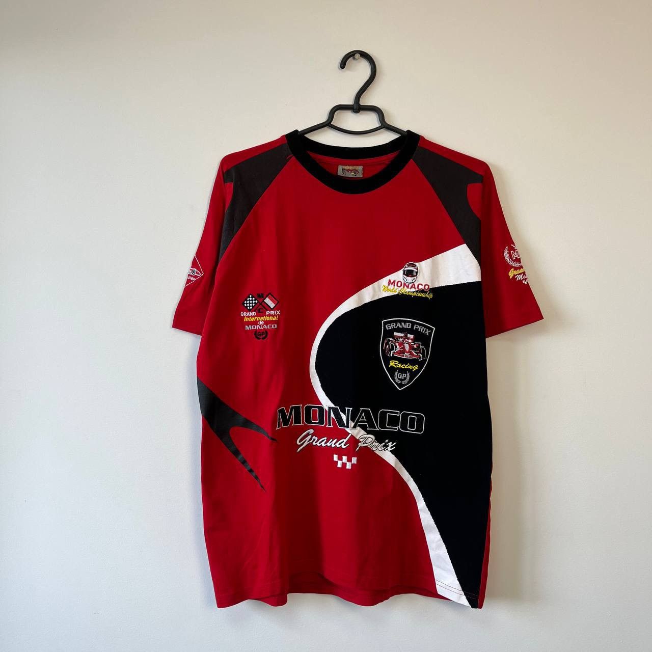Vintage VTG Monaco Grand Prix Racing World Championship Red T-Shirt Size US L / EU 52-54 / 3 - 1 Thumbnail