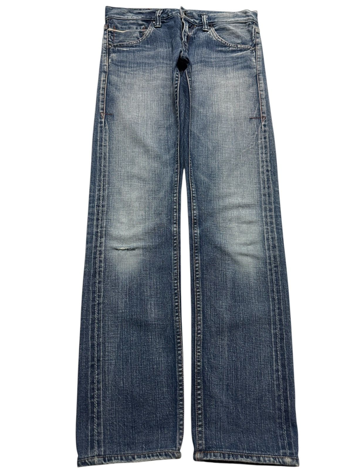 Vintage 💥SELVEDGE 90s💥JOHNBULL GRUNGE STONEWASH DISTRESS DENIM SLIM Size US 28 / EU 44 - 2 Thumbnail