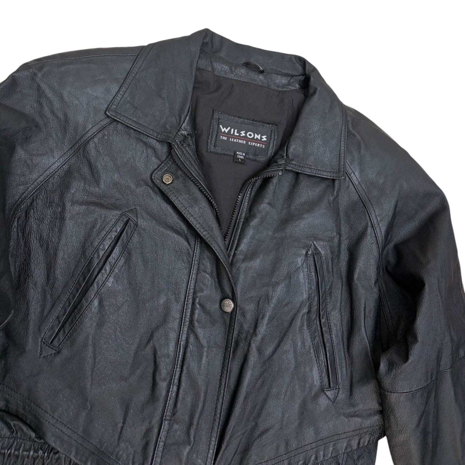 Wilsons Leather WILSONS LEATHER Vintage Retro Casual Jacket Coat Large Size L / US 10 / IT 46 - 3 Thumbnail