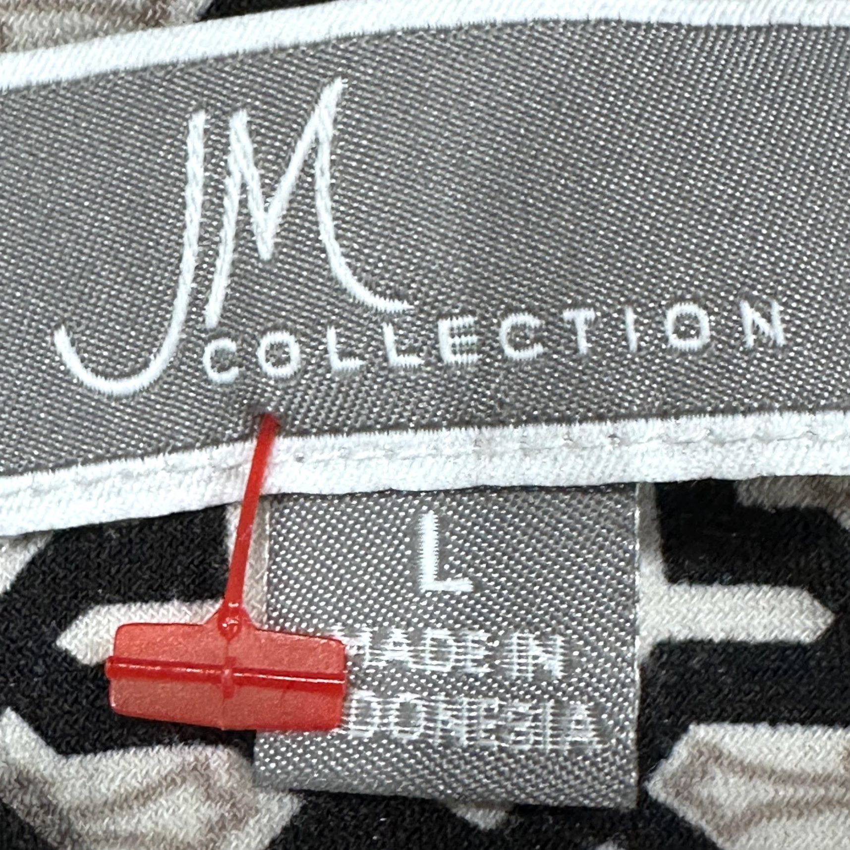 JM Collection JM Collection Tunic Dress Women L Black White Pink Geometric 3/4 Sleeve Boho V-Neck Print Shirt/Dress Size L / US 10 / IT 46 - 6 Thumbnail