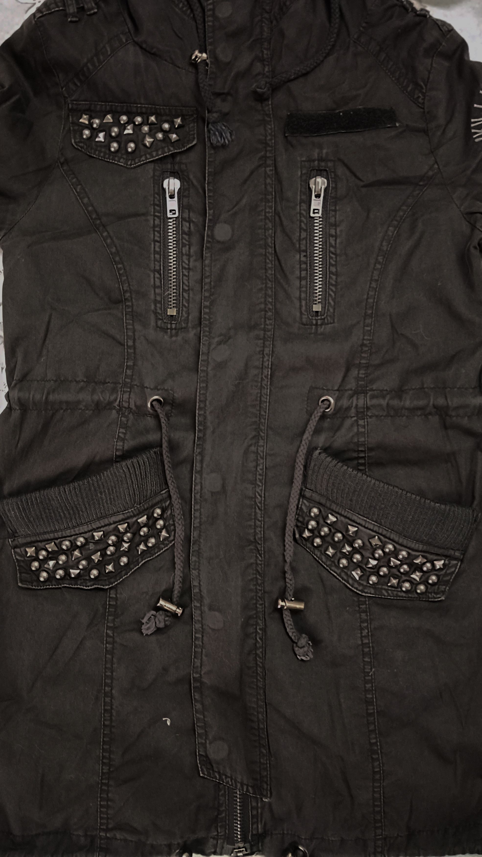 Edition Japan Ghost Of Harlem Skull Punk Studded Zipper Hoodie Size US S / EU 44-46 / 1 - 5 Thumbnail
