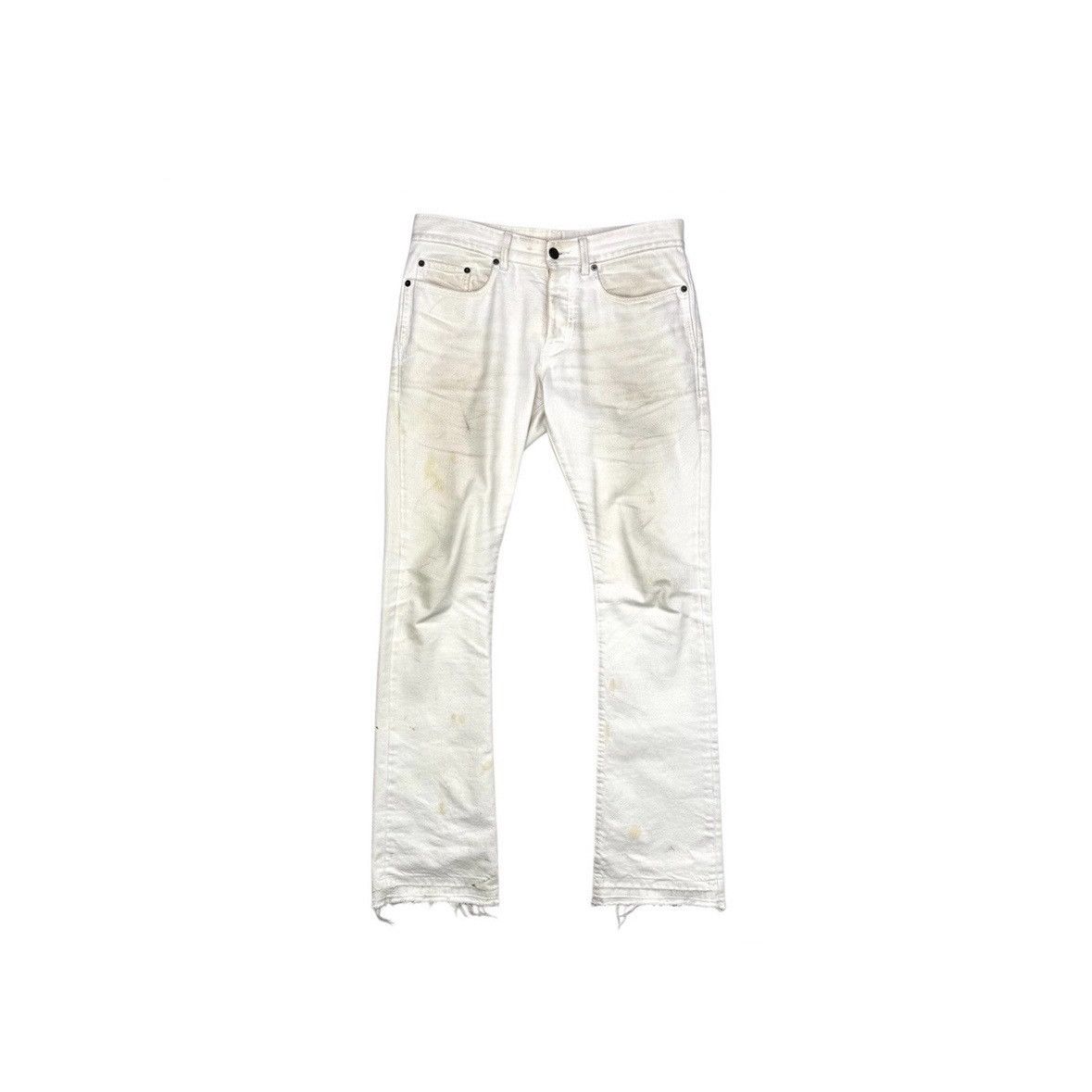 Saint Laurent Paris SAINT LAURENT PARIS SS19 WHITE D17 DENIM Size US 30 / EU 46 - 1 Thumbnail