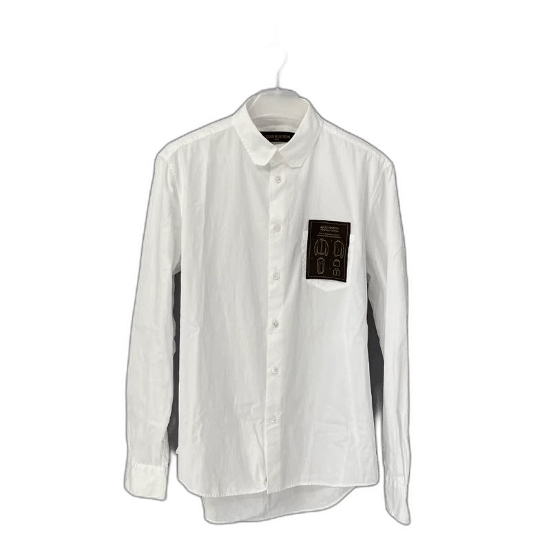 Louis Vuitton Louis Vuitton White Long Sleeve Shirt-yf Size US XL / EU 56 / 4 - 1 Thumbnail