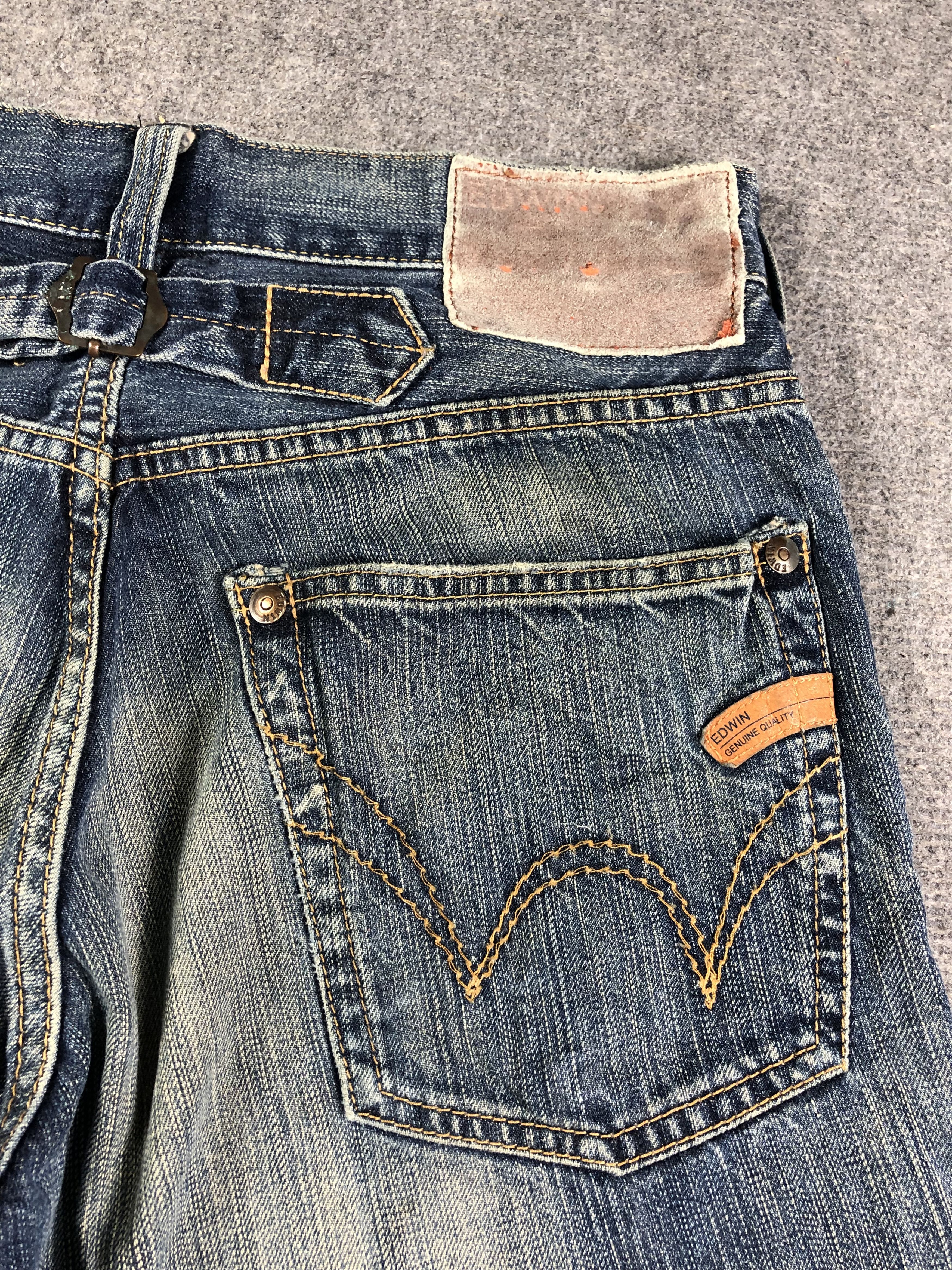 Other Edwin Wash Blue Short Jeans 30x15.5 Size US 30 / EU 46 - 9 Thumbnail