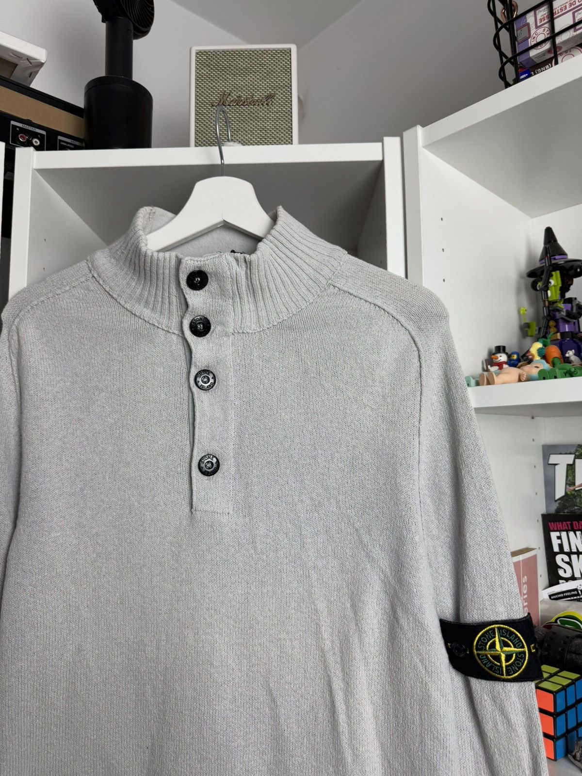 Stone Island × Vintage Vintage 90s Stone Island knitted button up sweater XL luxury Size US XL / EU 56 / 4 - 3 Thumbnail