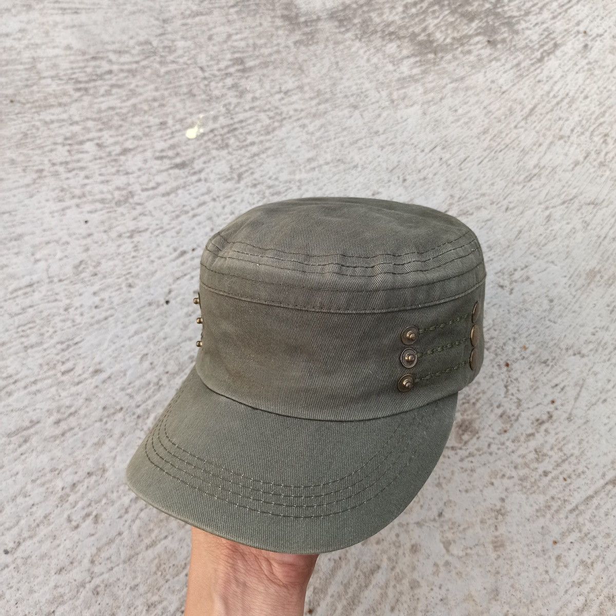 Unsound Rags Army green cadet hat. Unique design Size ONE SIZE - 1 Thumbnail