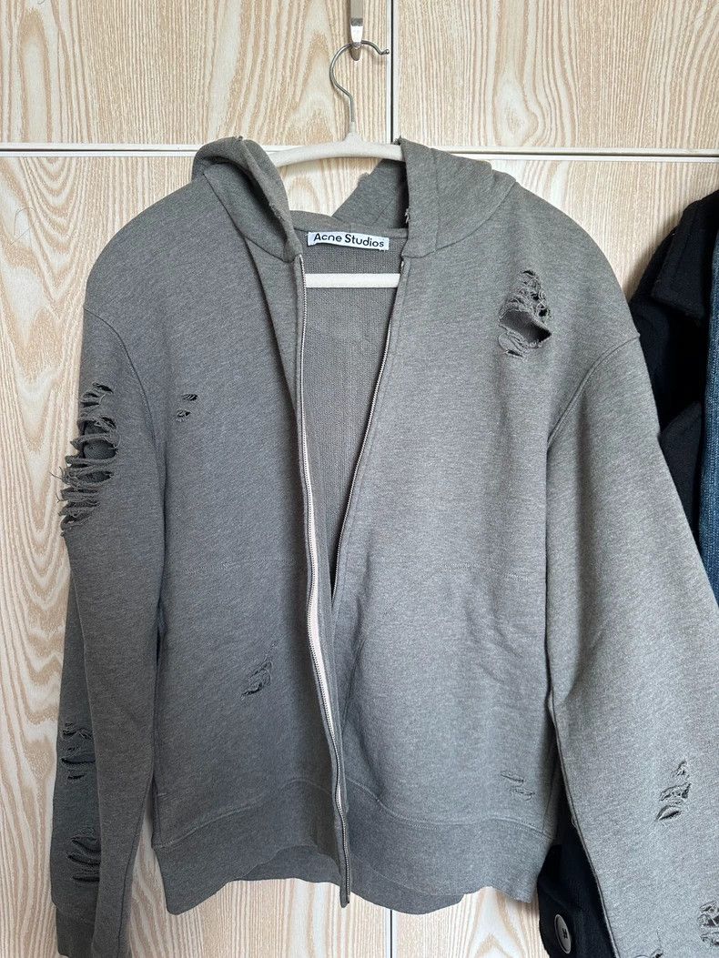 Acne Studios acne studios Make old ripped logo hoodies 2504-Nextarrow Size US M / EU 48-50 / 2 - 2 Thumbnail
