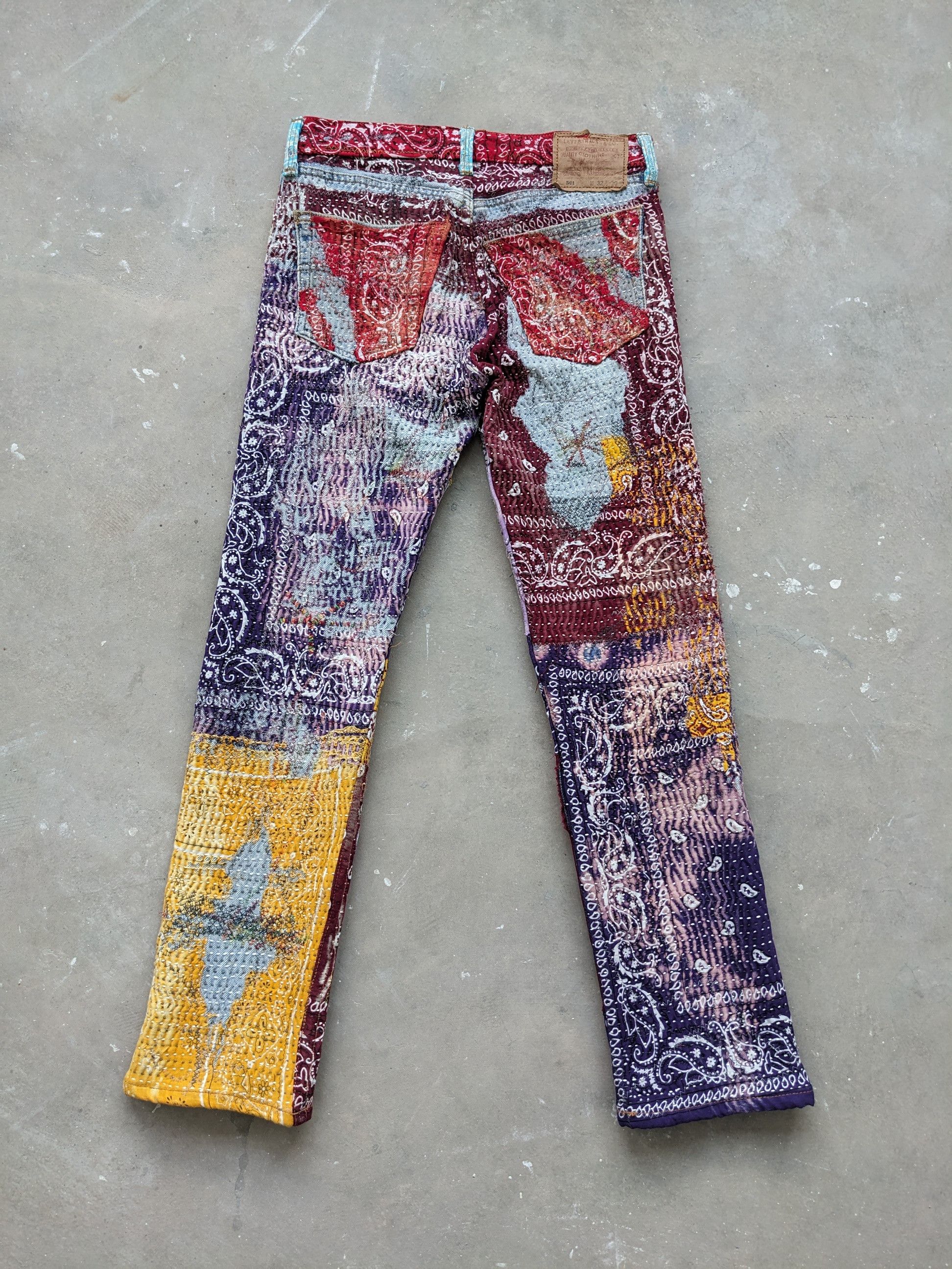 Japanese Brand × Levi's × Vintage OPEN ORDER 🔥 Inspired Proleta Re Art Uroboros Levis Denim Size US 30 / EU 46 - 2 Thumbnail
