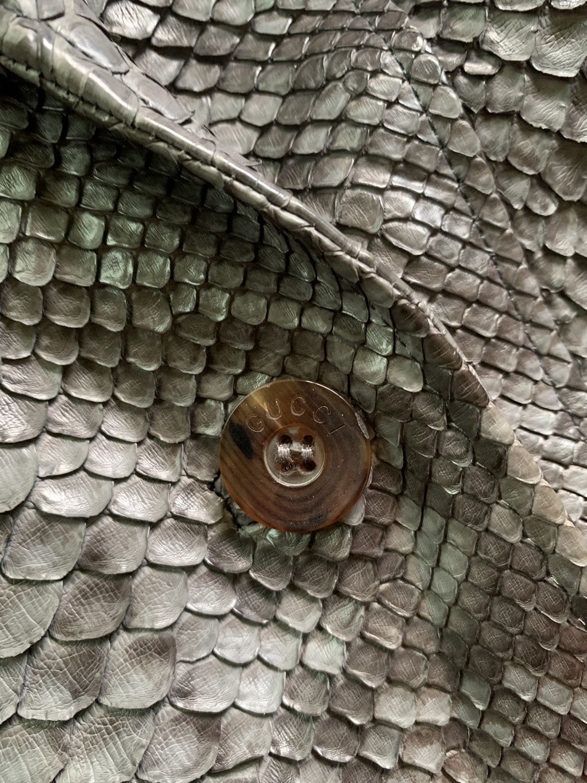 Gucci Rare! A/W 1998- Gucci- Tom Ford- Snakeskin Leather Coat Size US L / EU 52-54 / 3 - 7 Thumbnail