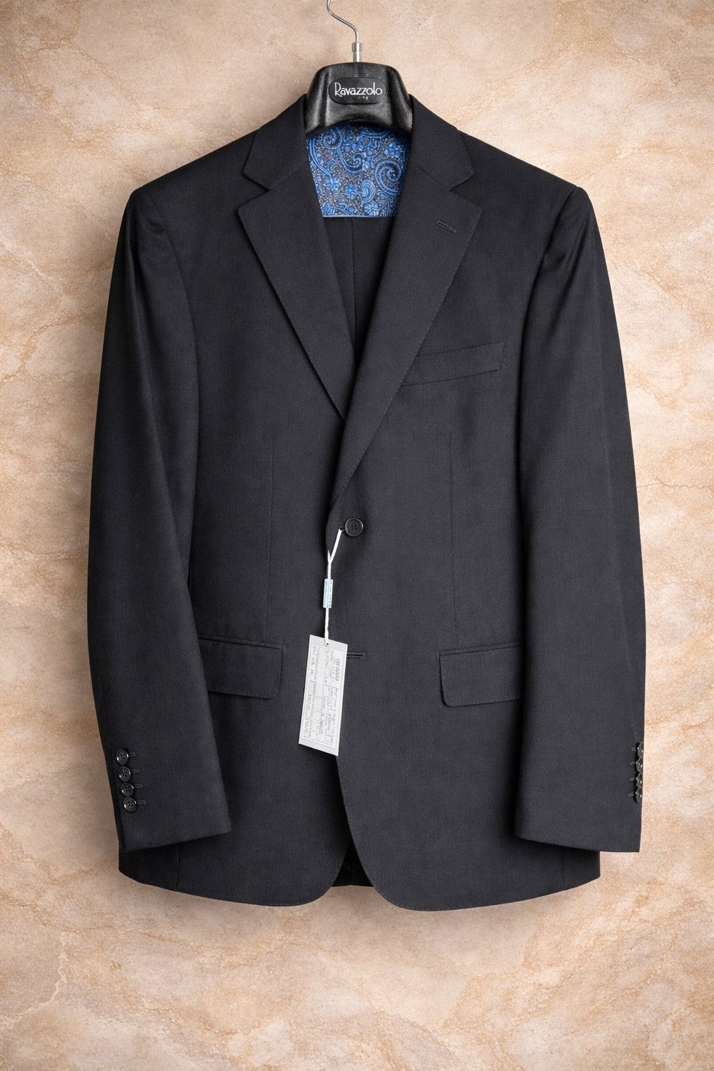 Ravazzolo Ravazzolo Guabello Super 120’s Charcoal Suit 40R/IT50 Size 40R - 1 Thumbnail