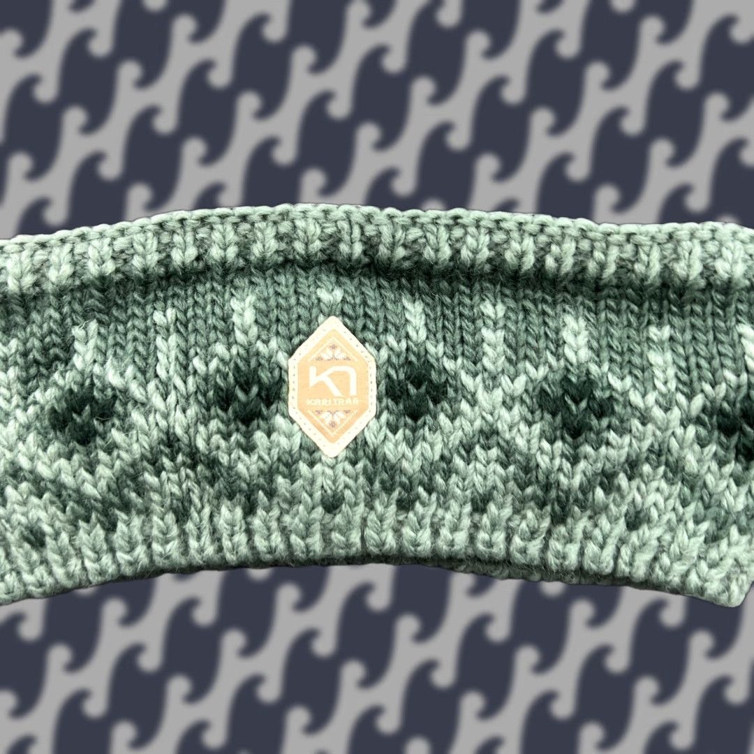 Vintage Kari Traa Womens Wool Blend Headband One Size Fair Isle Knitted Green Lined Size ONE SIZE - 1 Thumbnail