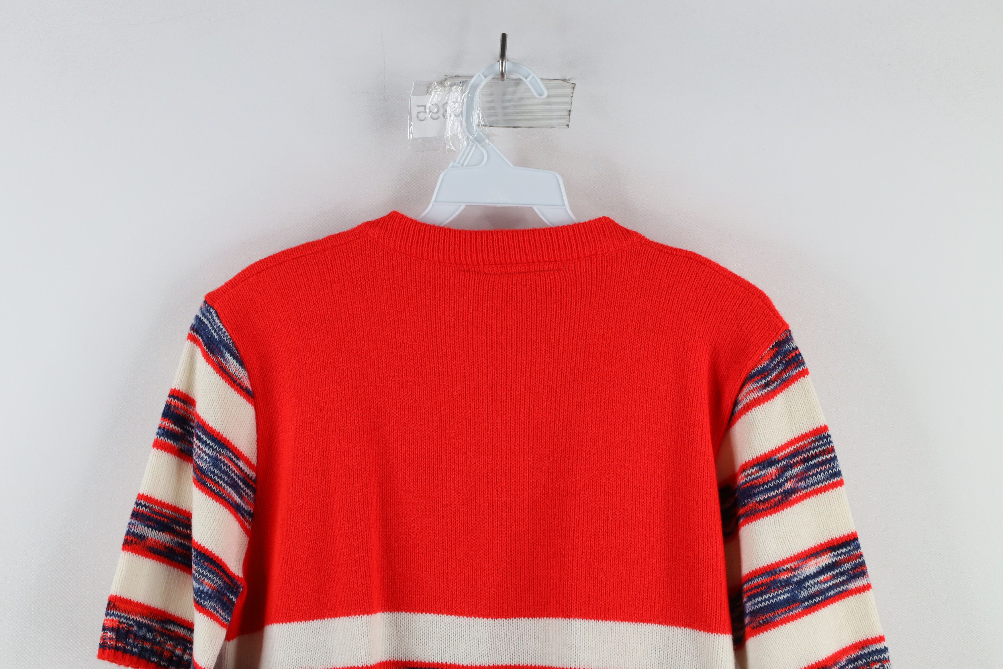 Vintage Vintage 60s 70s Streetwear Short Sleeve Henley Sweater USA Size M / US 6-8 / IT 42-44 - 6 Thumbnail