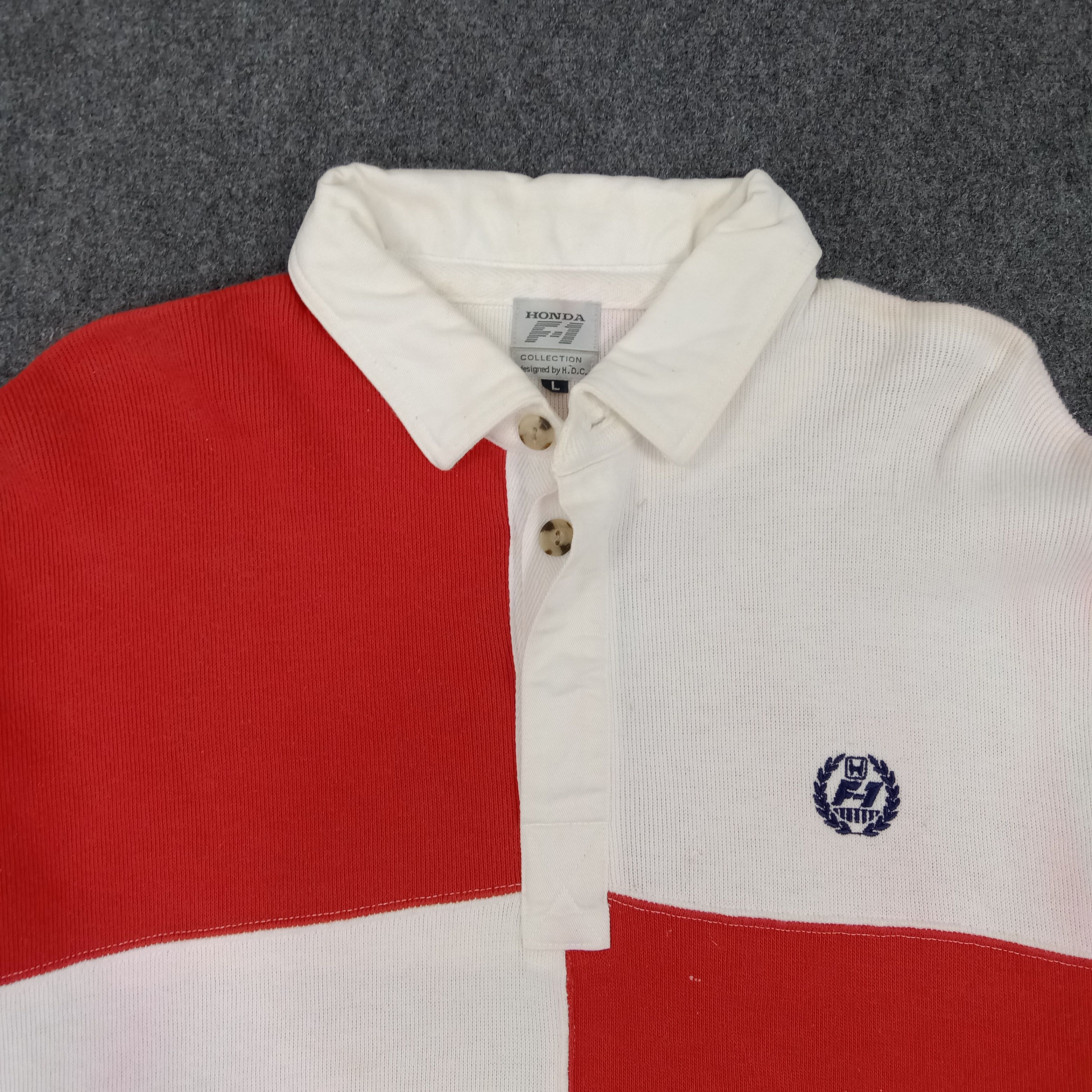 Honda × Vintage Honda F-1 Japanese Racing Team Polos Rugby Size US XL / EU 56 / 4 - 2 Thumbnail