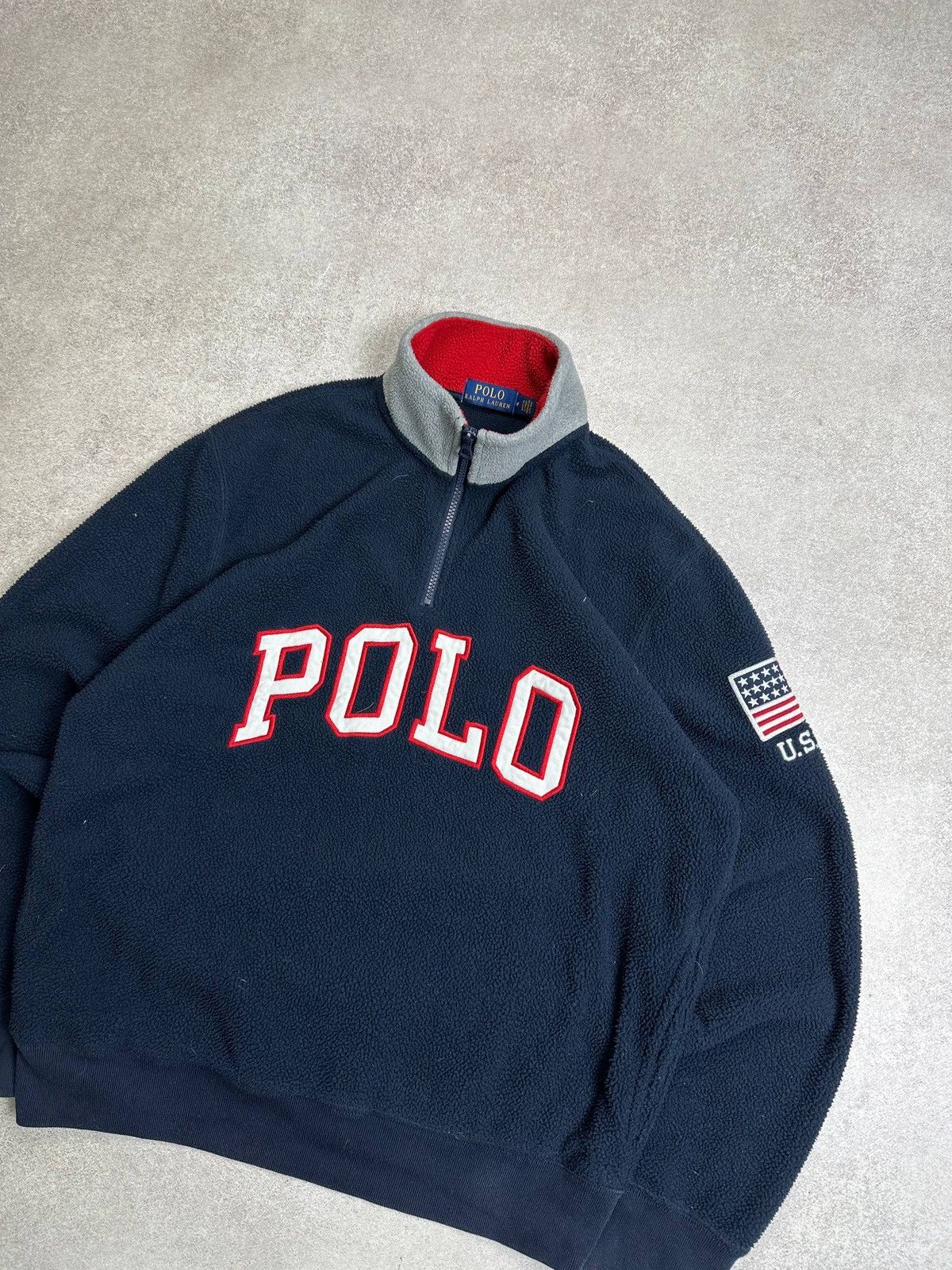 Polo Ralph Lauren Vintage Polo Ralph Lauren RRL USA Fleece Retro Sherpa Jacket Size US M / EU 48-50 / 2 - 2 Thumbnail
