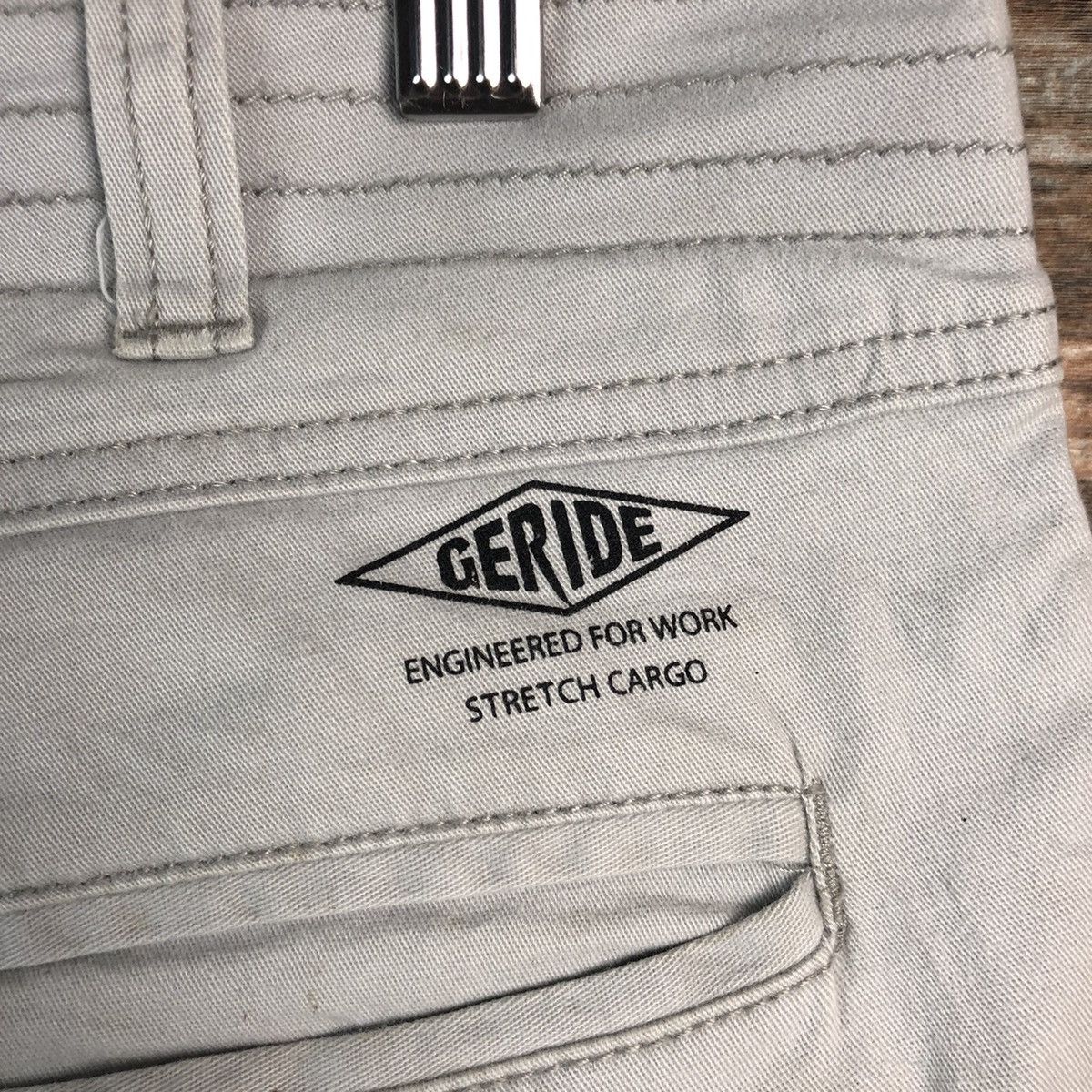 Japanese Brand Geride White Cargo utility Multipocket Pants #A1922 Size US 31 - 20 Thumbnail