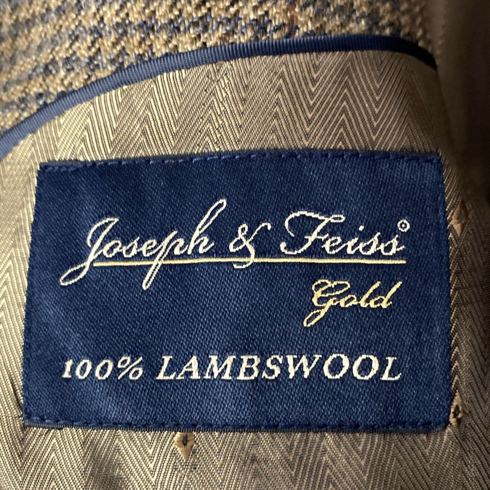 Joseph Joseph & Feiss Blazer Mens 50 Brown Lambswool Wool Sport Coat Jacket Size 50R - 2 Thumbnail