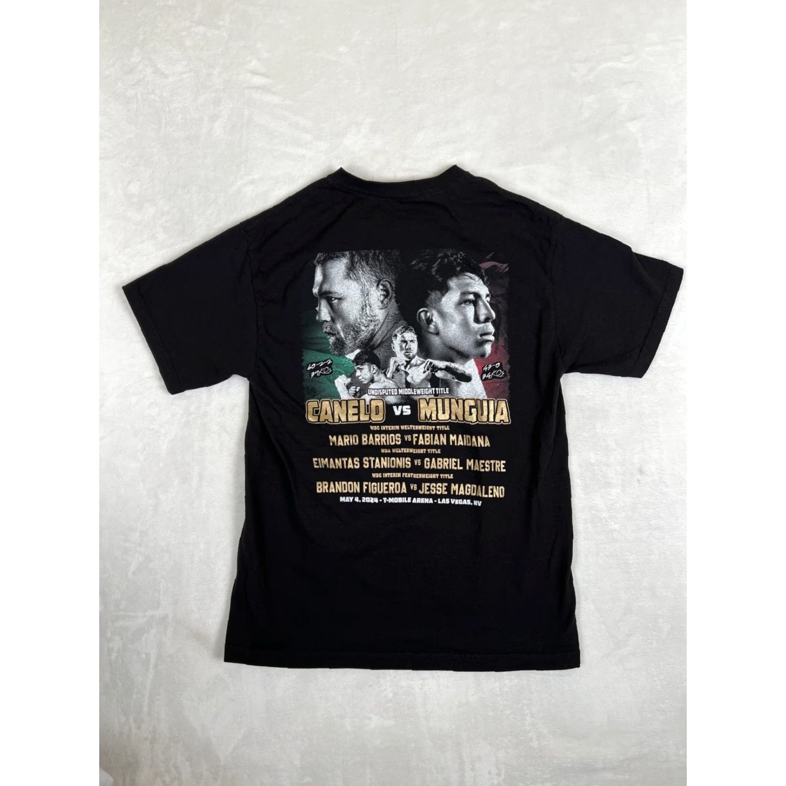 American Apparel Canelo vs Munguia Shirt Mens Small Black T-Shirt Boxing Undisputed Title Fight 2024 Size US S / EU 44-46 / 1 - 7 Thumbnail