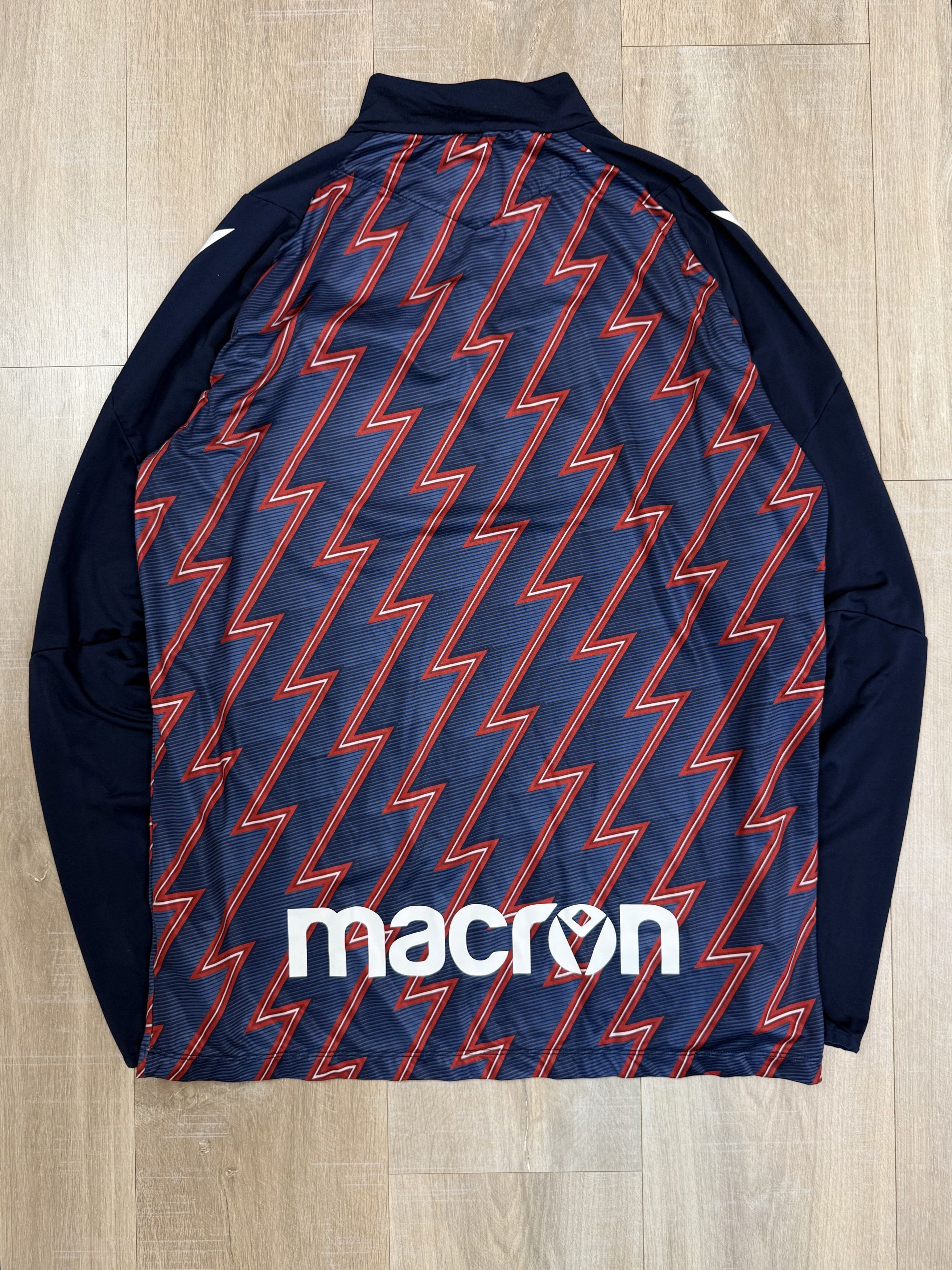 Macron Macron Aalborg 2023/2024 Football Soccer Track Jacket Size US L / EU 52-54 / 3 - 7 Thumbnail