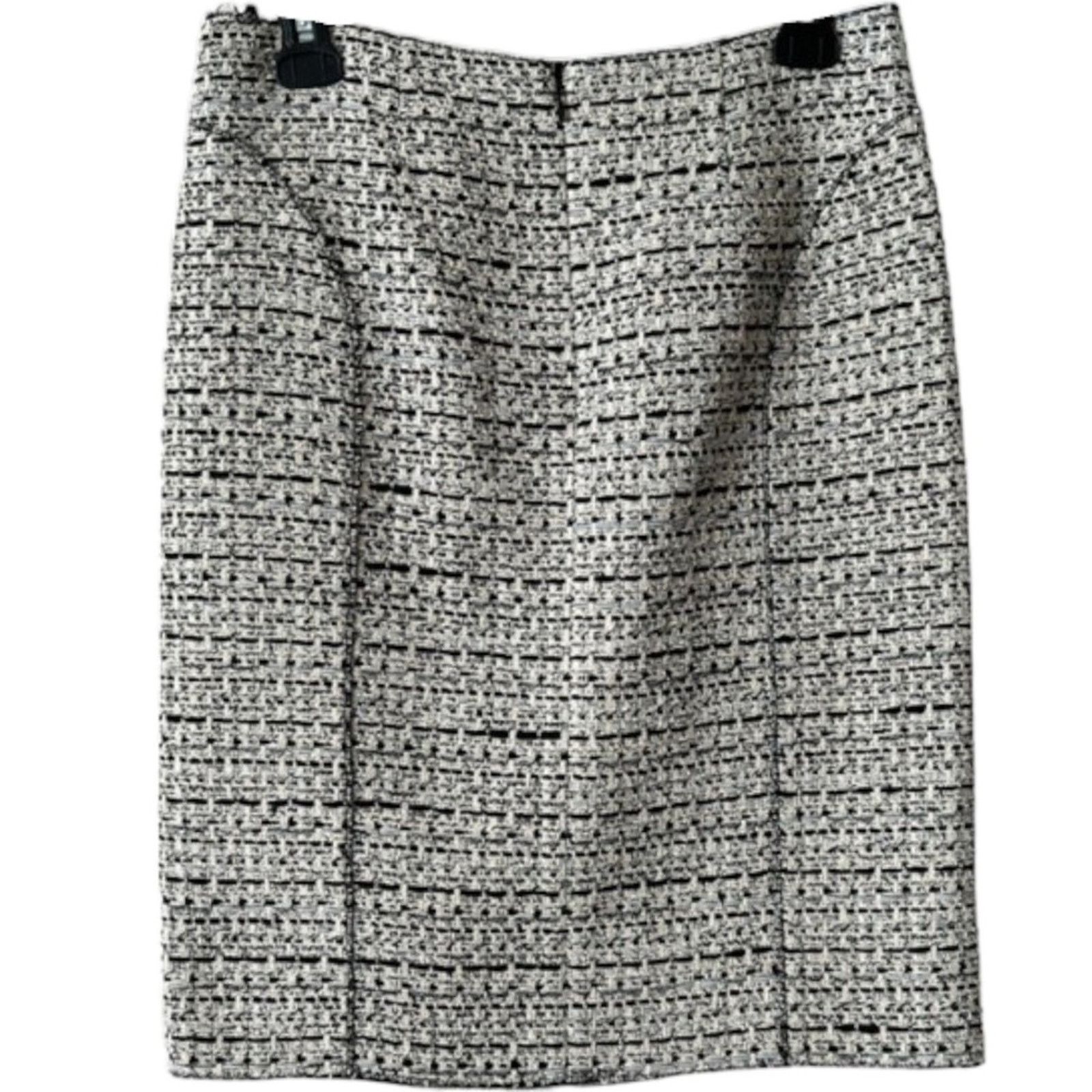Nina Ricci NINA RICCI Tweed Pattern Knee-Length Skirt, M/FR38/W30 Size 27" / US 4 / IT 40 - 2 Thumbnail