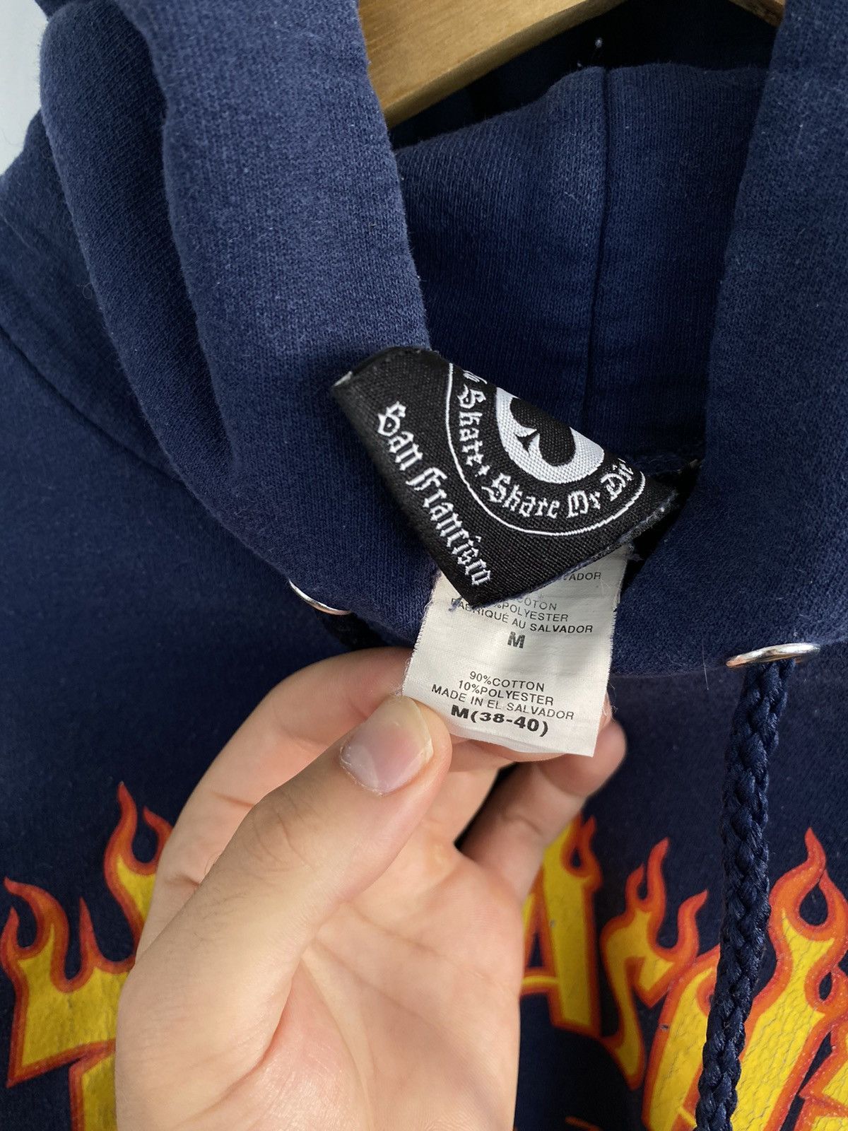 Thrasher 🇺🇸 Vintage 90s Thrasher Skateboard BMX Hoodie Retro Hype Y2K Size US M / EU 48-50 / 2 - 6 Thumbnail