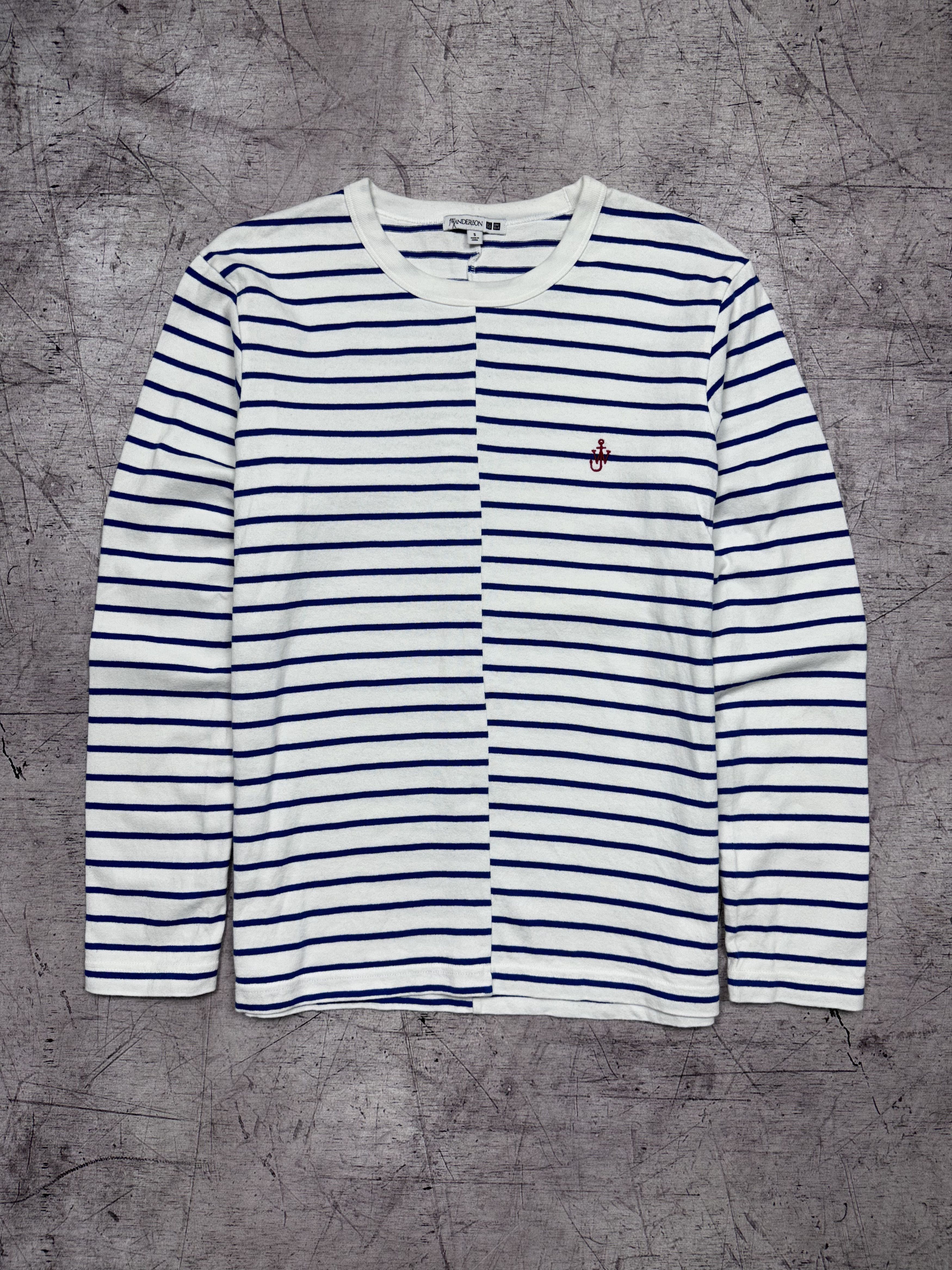 JW Anderson × Uniqlo JW Anderson X Uniqlo Asymmetric Striped Long Sleeve T-Shirt Size US S / EU 44-46 / 1 - 1 Thumbnail