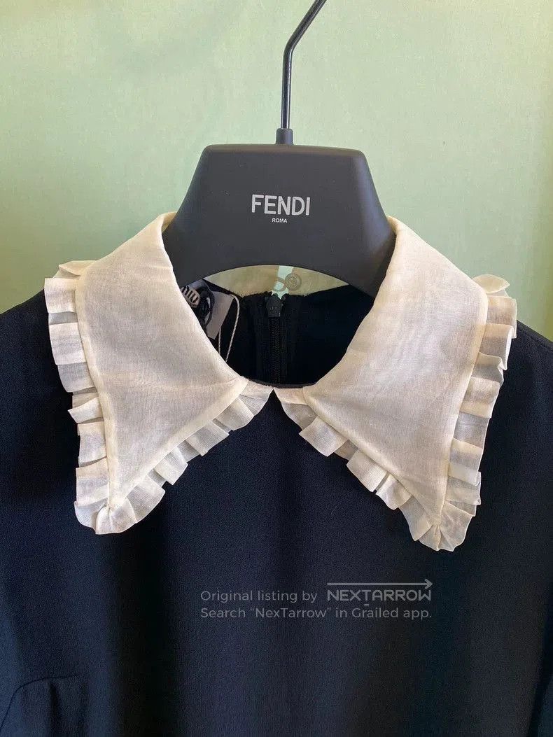 Miu Miu Miu Miu Long Sleeve Dress with Lace Trim. Size US S / EU 44-46 / 1 - 2 Thumbnail