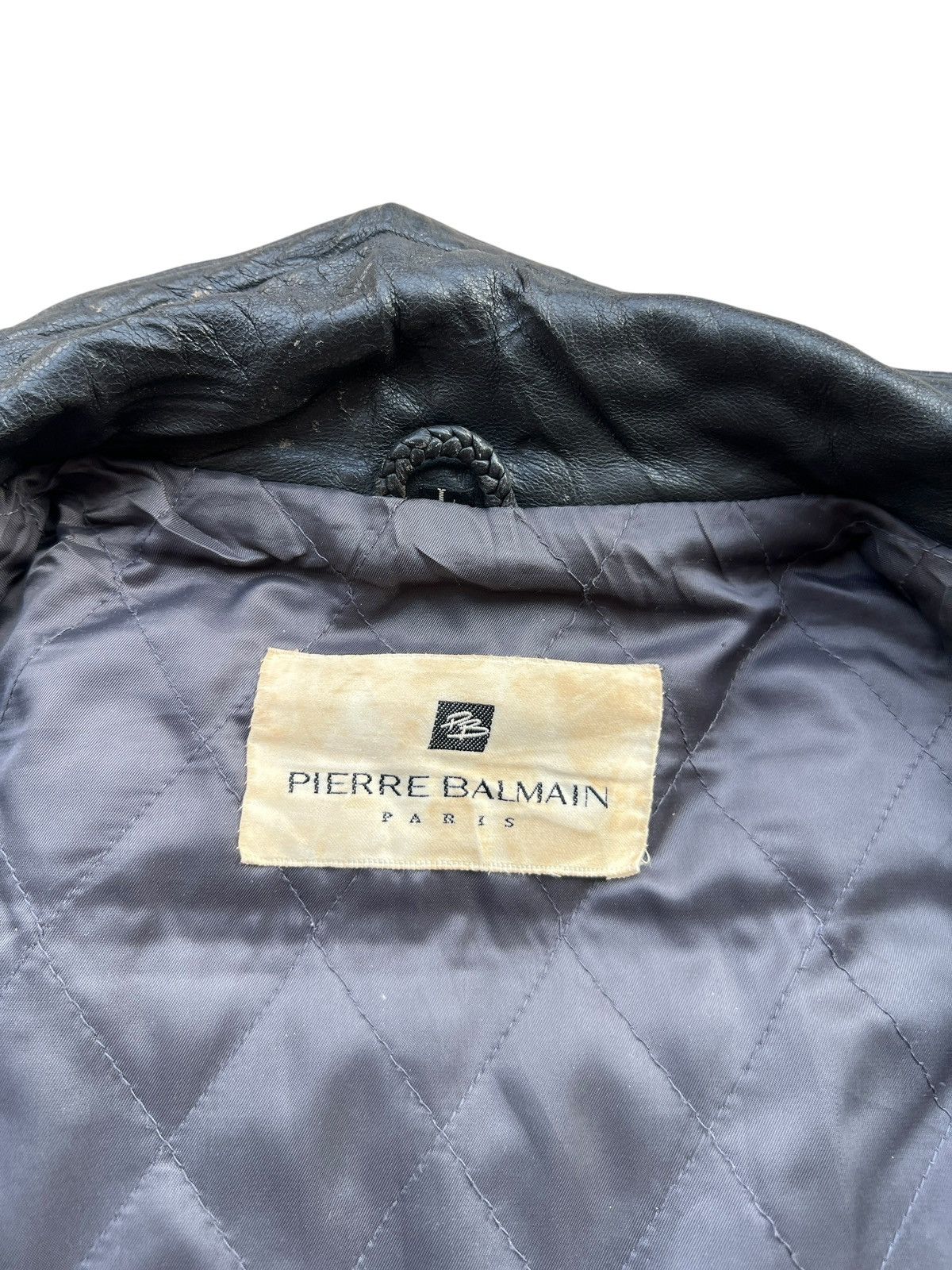Pierre Balmain Vintage Pierre Balmain Black Leather Trench Coat Size US L / EU 52-54 / 3 - 11 Thumbnail