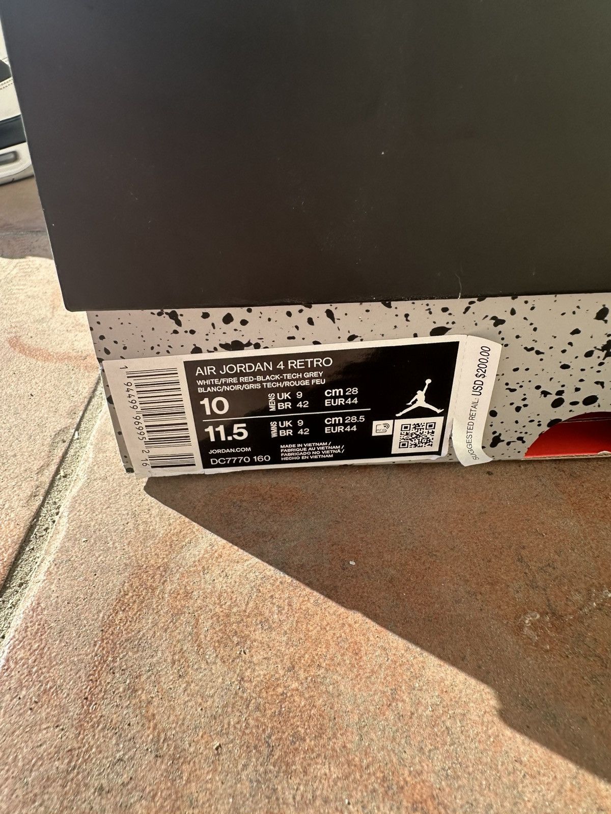 Jordan Brand Air Jordan 4 Retro Fire Red (2020) Size US 10 / EU 43 - 8 Thumbnail