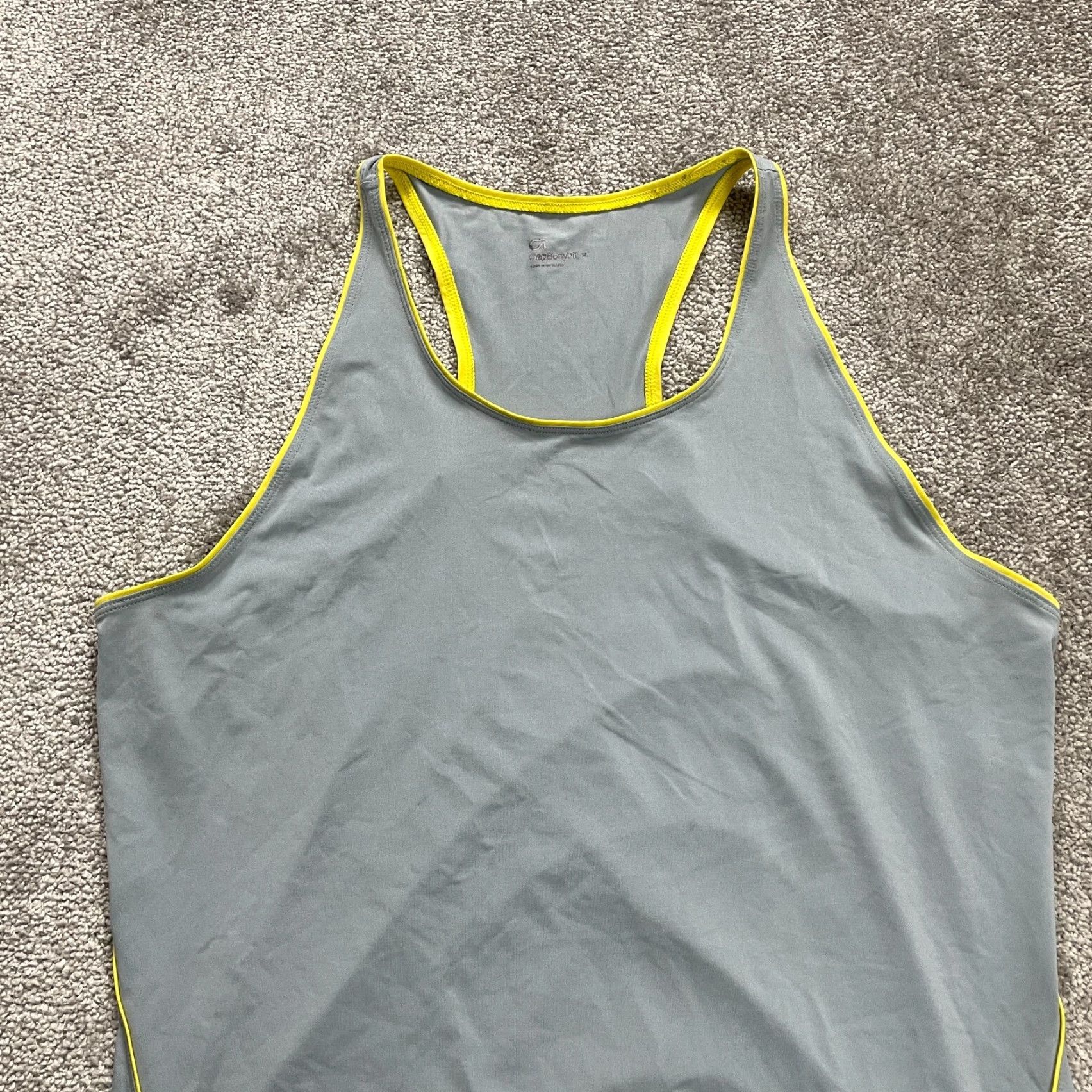 Gap Gap Body Fit Sports Tank Top Womens XL Gray Racerback Halter Athletic Athleisure Size XL / US 12-14 / IT 48-50 - 3 Thumbnail