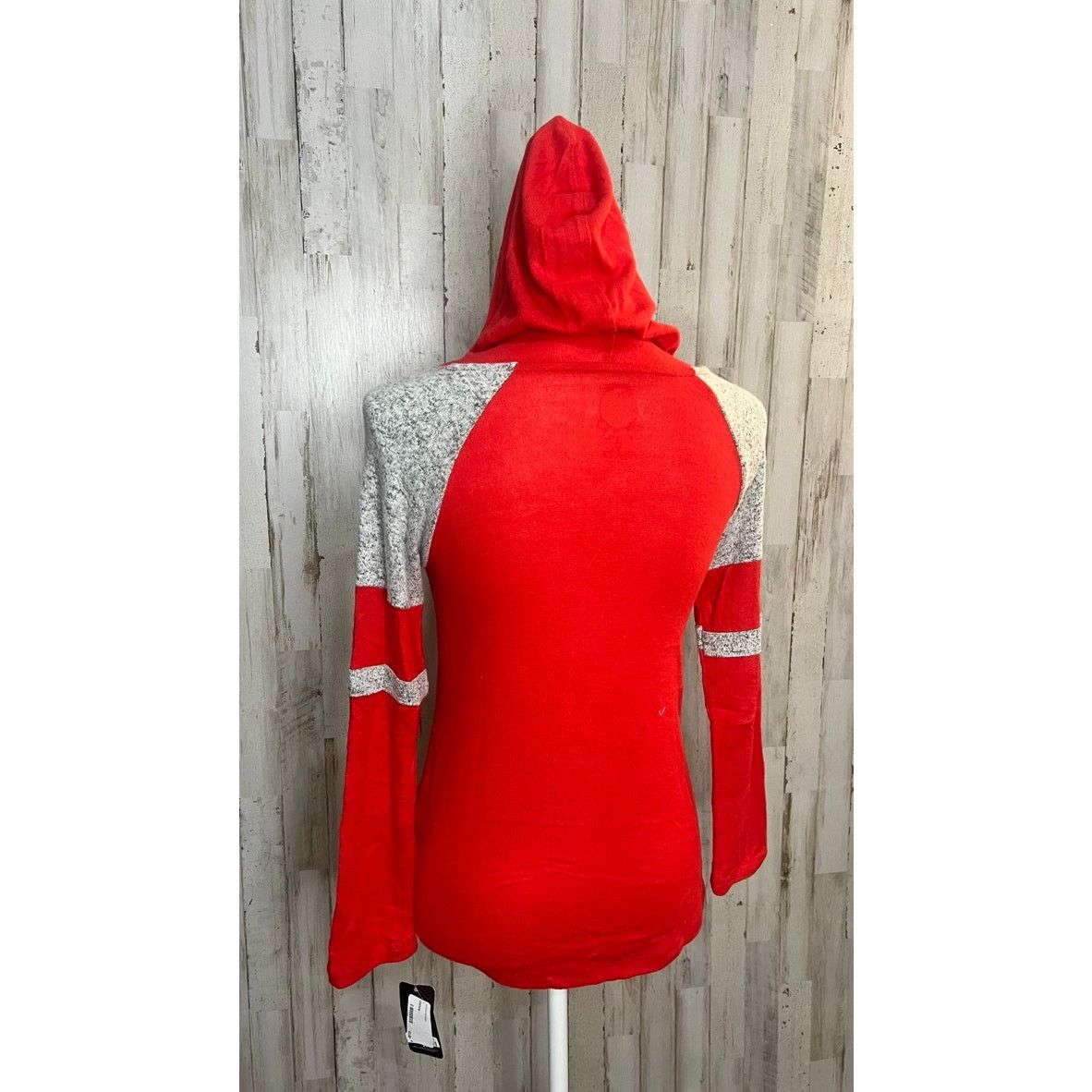 NHL NWT Chicago Blackhawks Women's Medium Hooded Long Sleeve Top Size M / US 6-8 / IT 42-44 - 3 Thumbnail