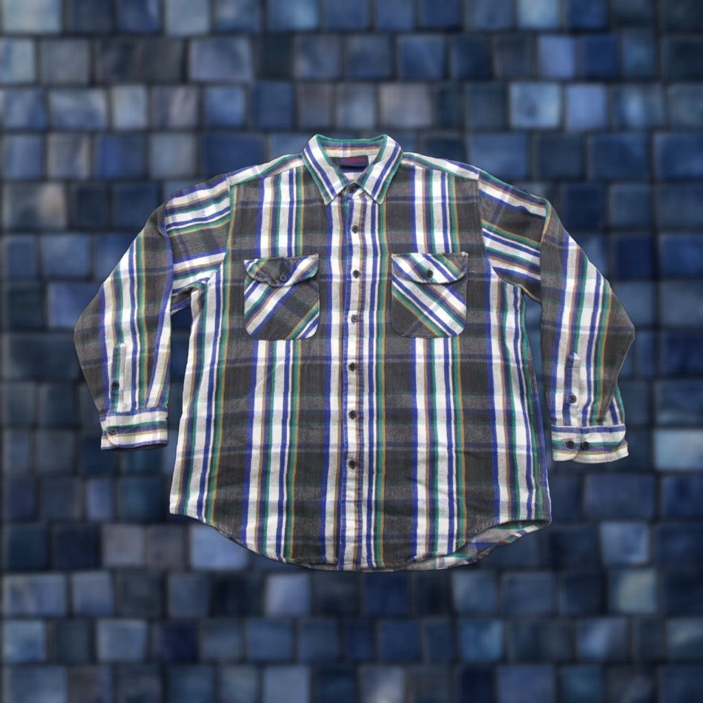 BB Dakota VINTAGE Dakota Plaid Button Up Flannel Shirt Mens Size L Pockets Outdoors Camp Size US L / EU 52-54 / 3 - 1 Thumbnail