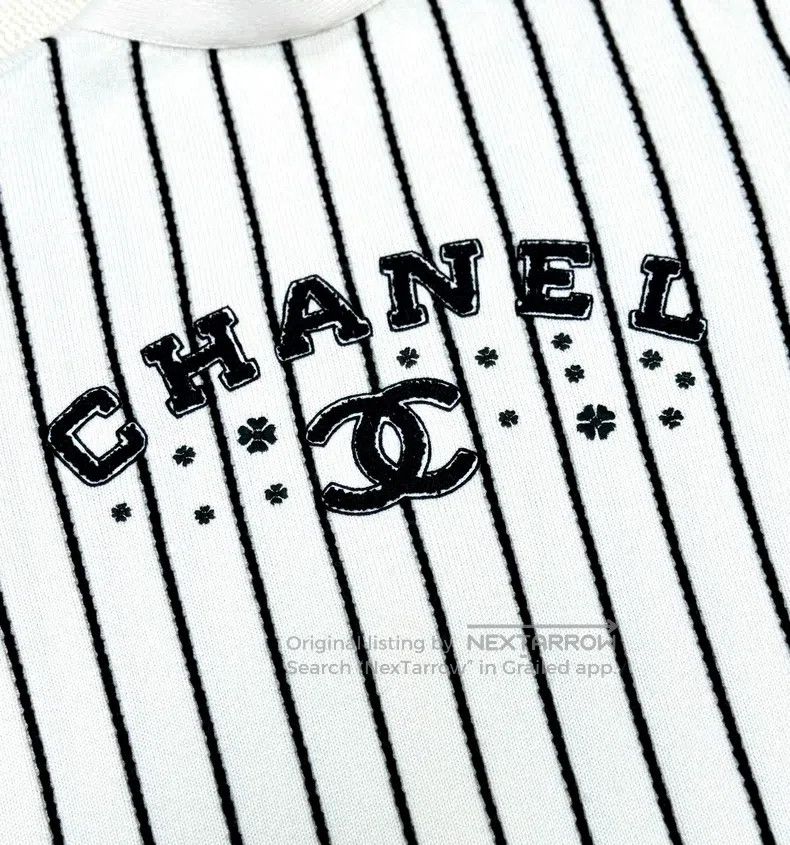 Chanel Chanel 23p white striped knitted cardigan coat Size XS / US 0-2 / IT 36-38 - 4 Thumbnail