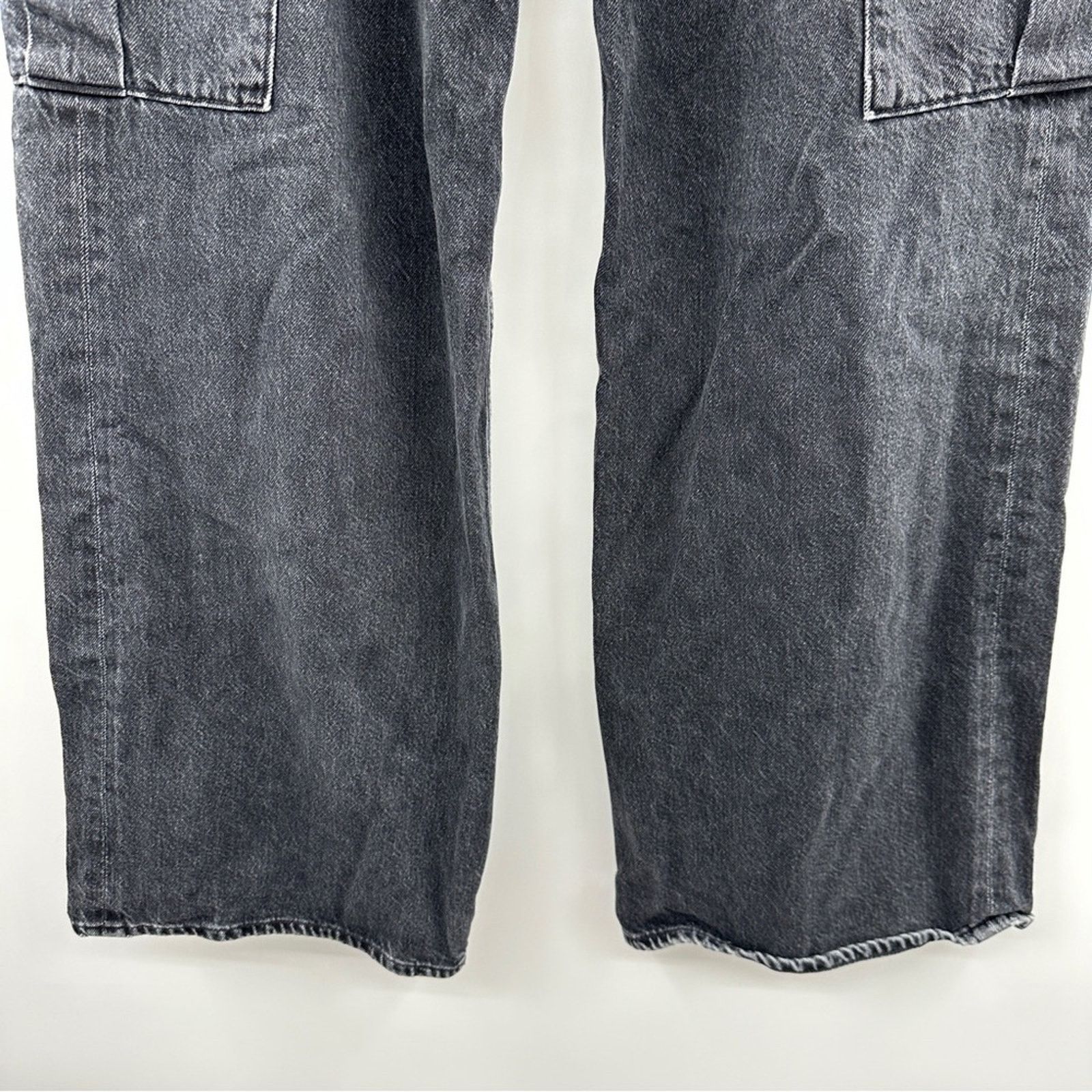 Agolde RTR Agolde Women's Minka Cargo High Rise Jeans Sz 32 Size 32" / US 10 / IT 46 - 4 Thumbnail