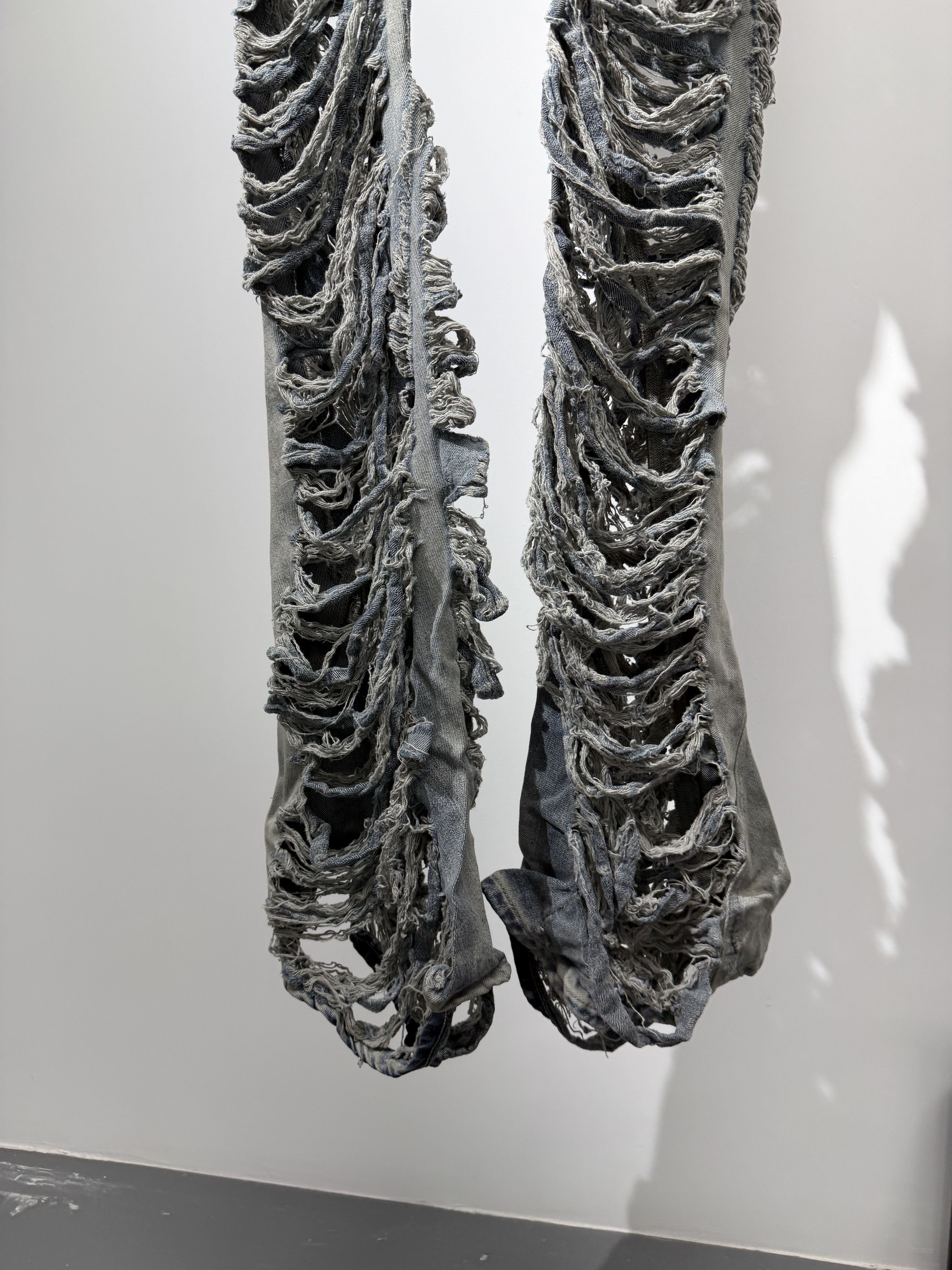 Rick Owens Drkshdw Rick Owens DRKSHDW "Mini Pearl Shredded" Size US 31 - 3 Thumbnail