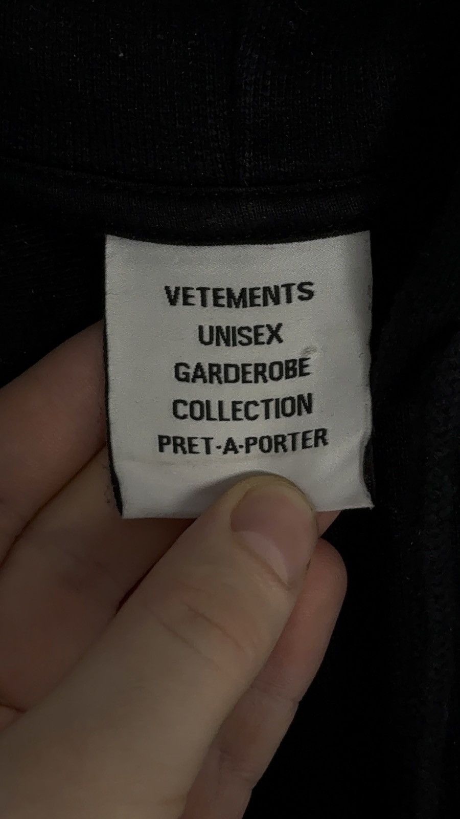 Vetements ⛔️Vetements Paris France Swarovski Logo Oversize Black Hoodie Size US S / EU 44-46 / 1 - 4 Thumbnail