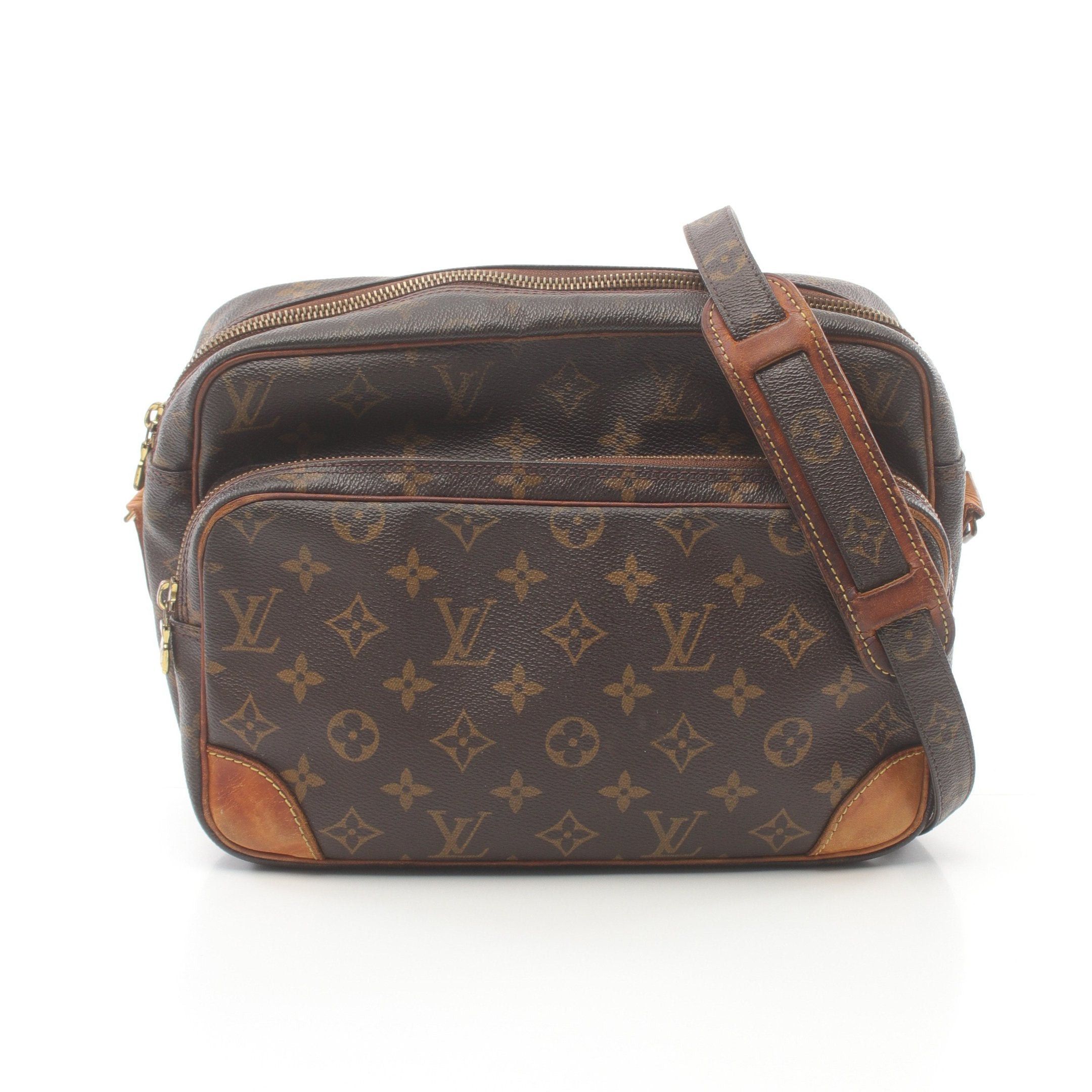 Louis Vuitton Louis Vuitton Nil Monogram Shoulder Bag Leather Brown Size ONE SIZE - 1 Thumbnail