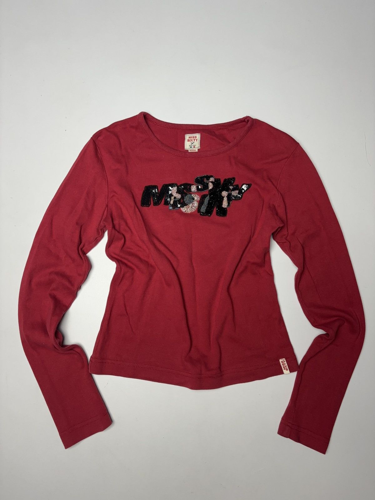 Miss Sixty × Vintage MISS SIXTY VINTAGE LONG SLEEVE TOP Y2K 2000s Size M / US 6-8 / IT 42-44 - 1 Thumbnail