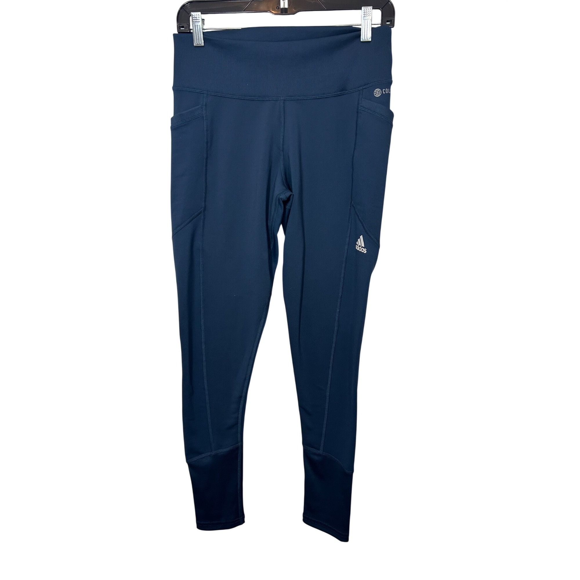 Adidas Adidas Women’s COLD.RDY Golf Leggings Navy Blue M Logo Pocke Size 29" - 1 Thumbnail