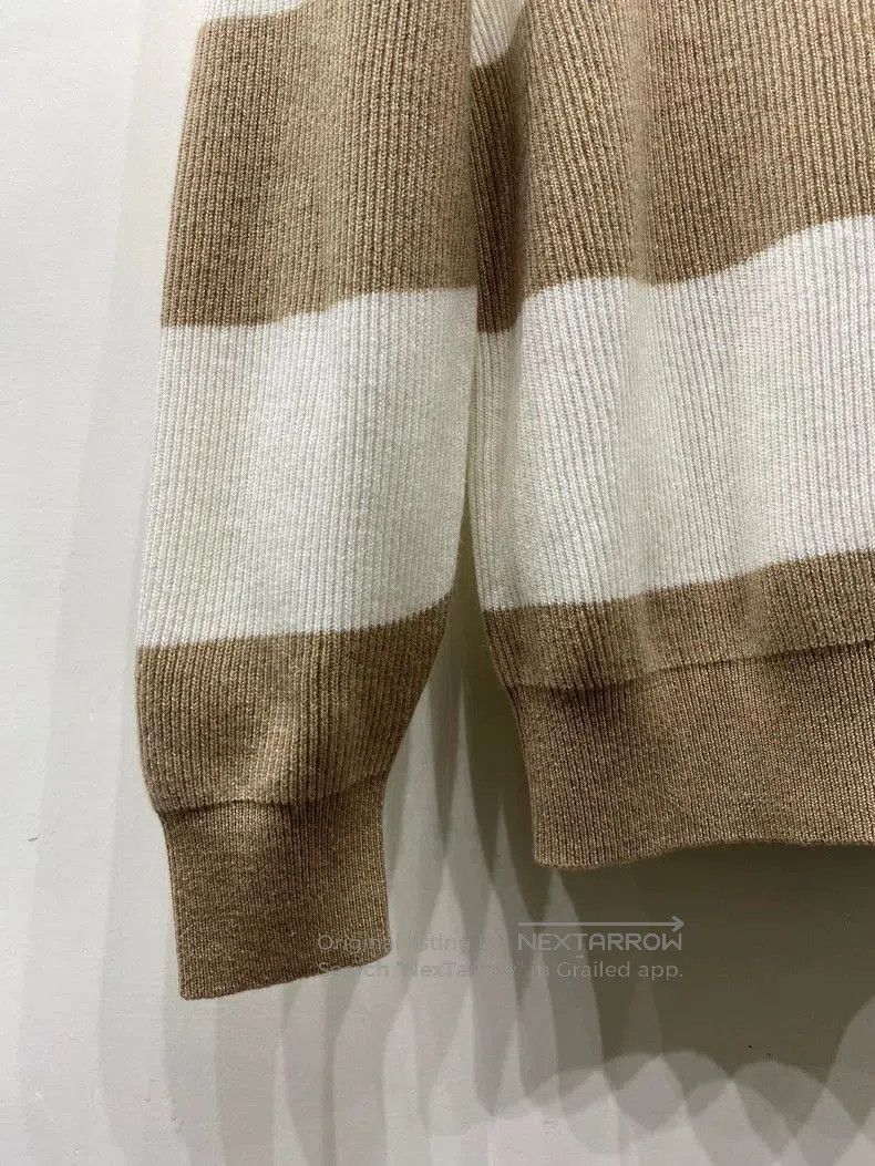 Brunello Cucinelli Brunello Cucinelli Men's Striped Cashmere Sweater. Size US L / EU 52-54 / 3 - 4 Thumbnail