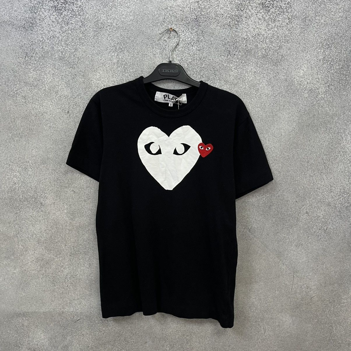 Comme des Garcons PLAY Comme des Garçons PLAY T-shirt Big Double Heart Logo Size US S / EU 44-46 / 1 - 1 Thumbnail