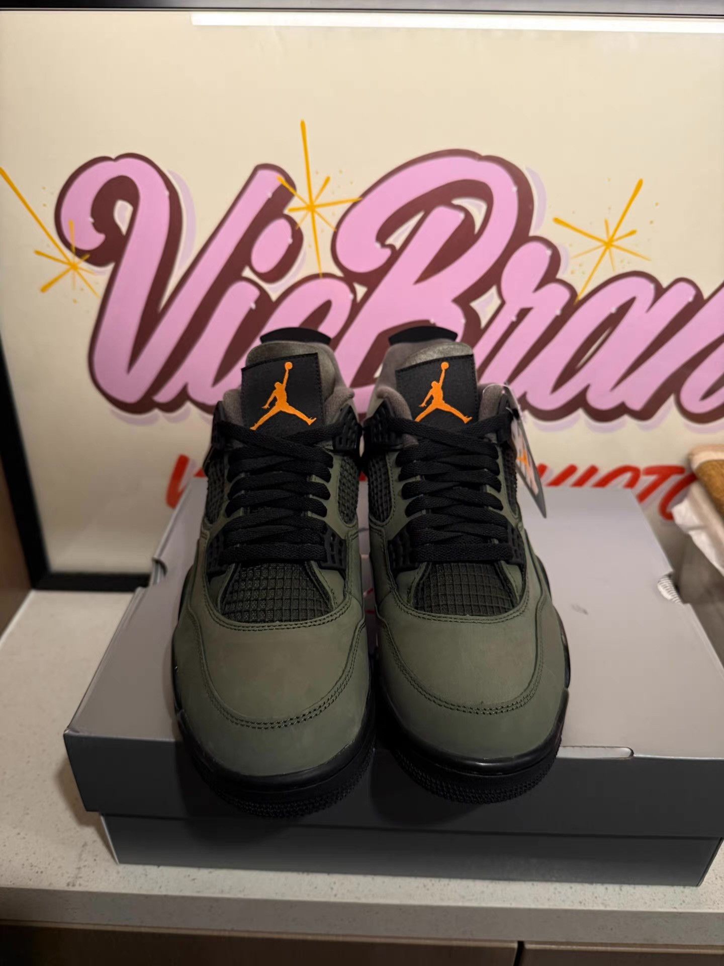 Nike Genuine UNDEFEATED x Jordan Air Jordan 4 Ｑ20 Size US 9.5 / EU 42-43 - 2 Thumbnail