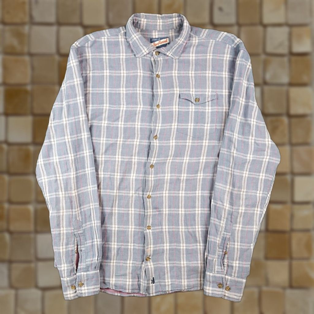 johnnie-O VINTAGE Johnnie-O Plaid Shirt Men Large Casual Flannel Cotton 90s Outdoor Workwear Size US L / EU 52-54 / 3 - 1 Thumbnail