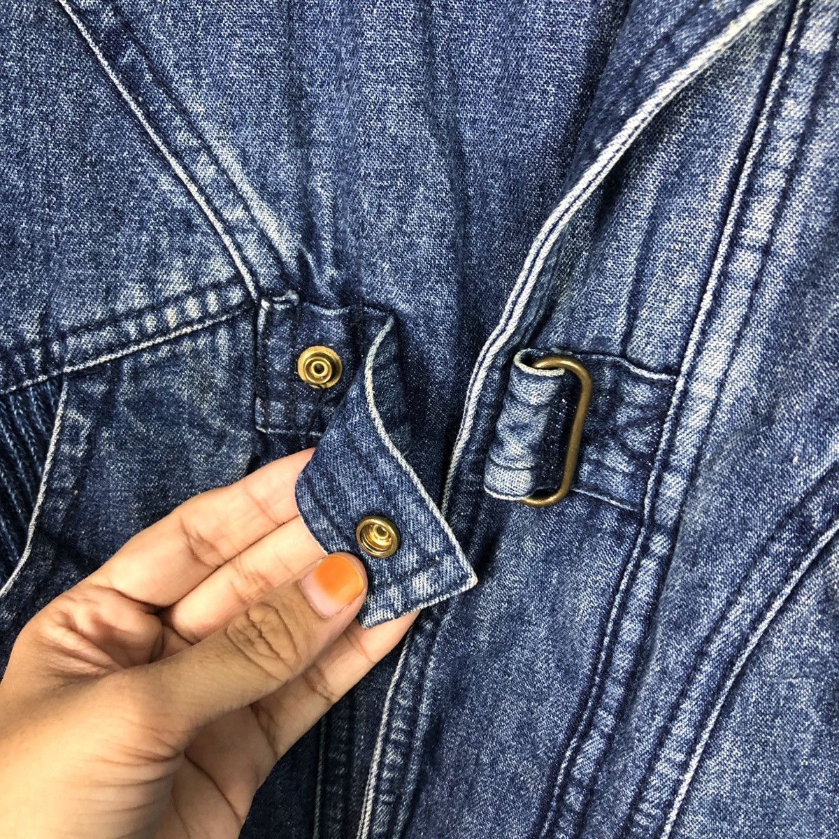 Japanese Brand Biker Bondage Parachute Denim Jacket Bobson Seditionaries Size US L / EU 52-54 / 3 - 21 Thumbnail