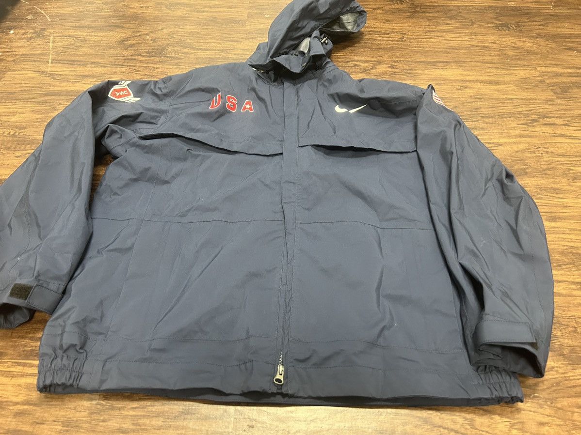 Nike × Vintage Nike y2k Olympics rain jacket with hood large Size US L / EU 52-54 / 3 - 2 Thumbnail