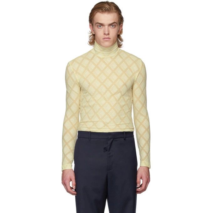 Stefan Cooke Yellow Diamond turtleneck (rare XL but fits very small) Size US S / EU 44-46 / 1 - 4 Thumbnail